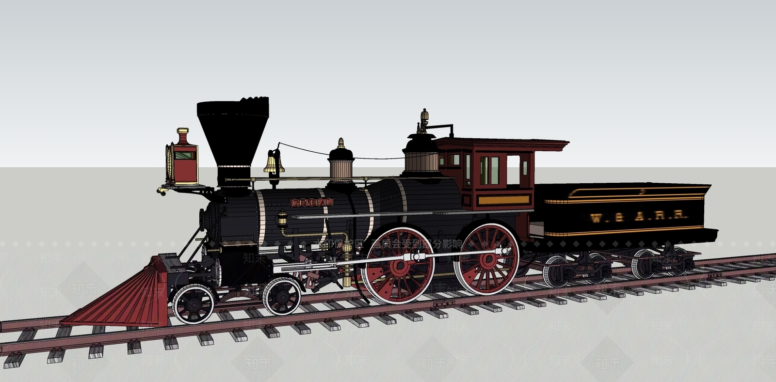 小火车SU模型下载【ID:1154353026】