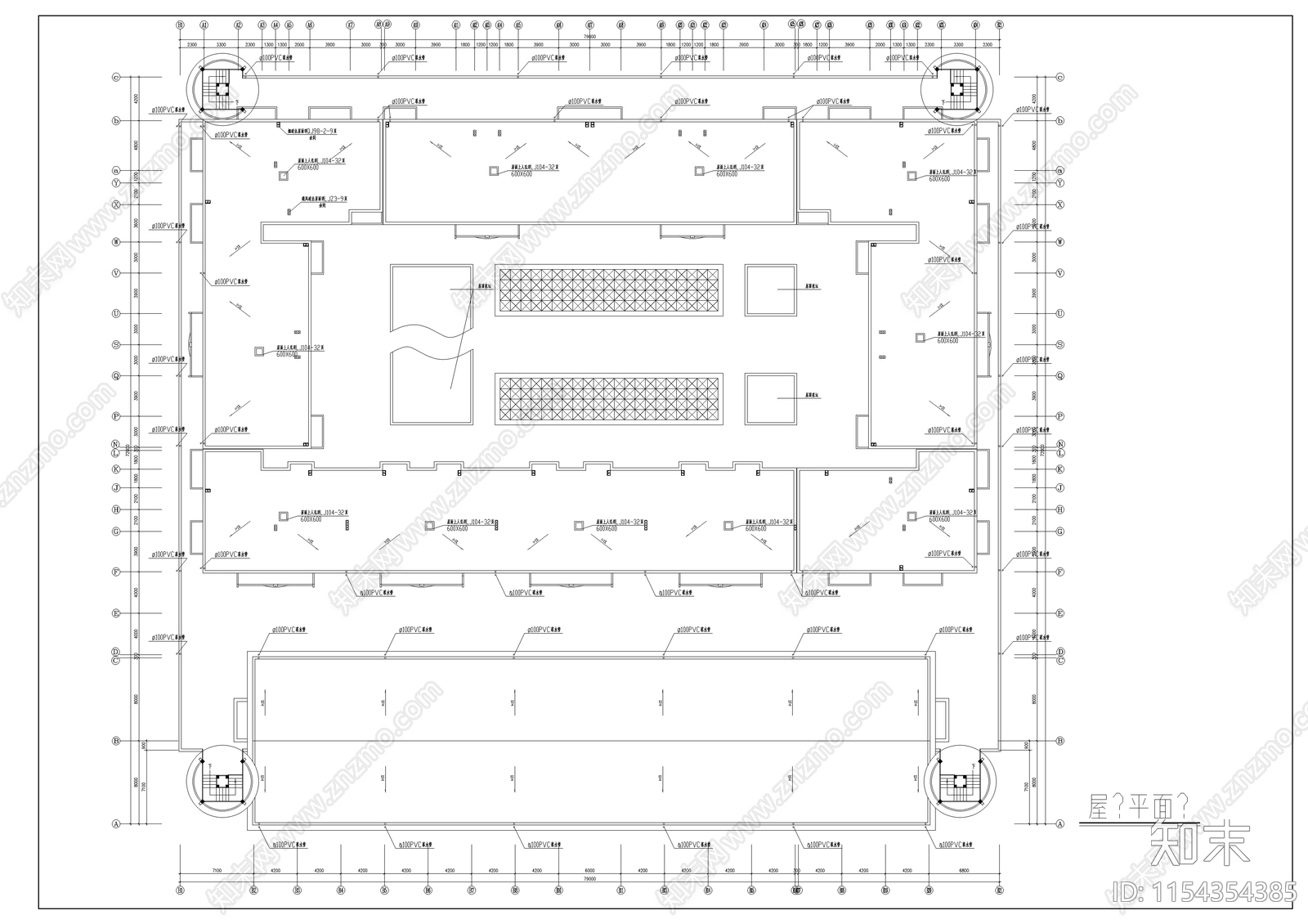 6层商住综合楼建筑cad施工图下载【ID:1154354385】