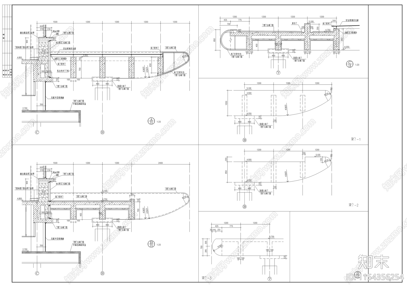 某小区业主会建筑cad施工图下载【ID:1154356254】