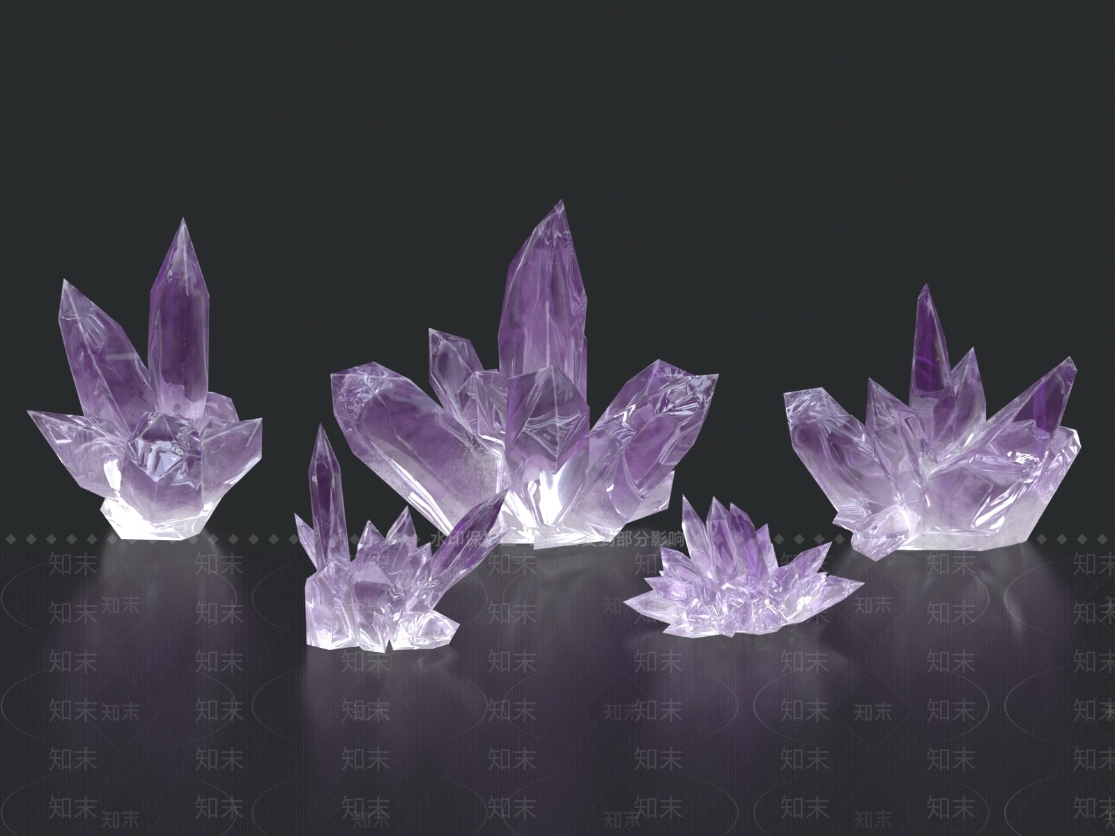 现代水晶3D模型下载【ID:1154366689】