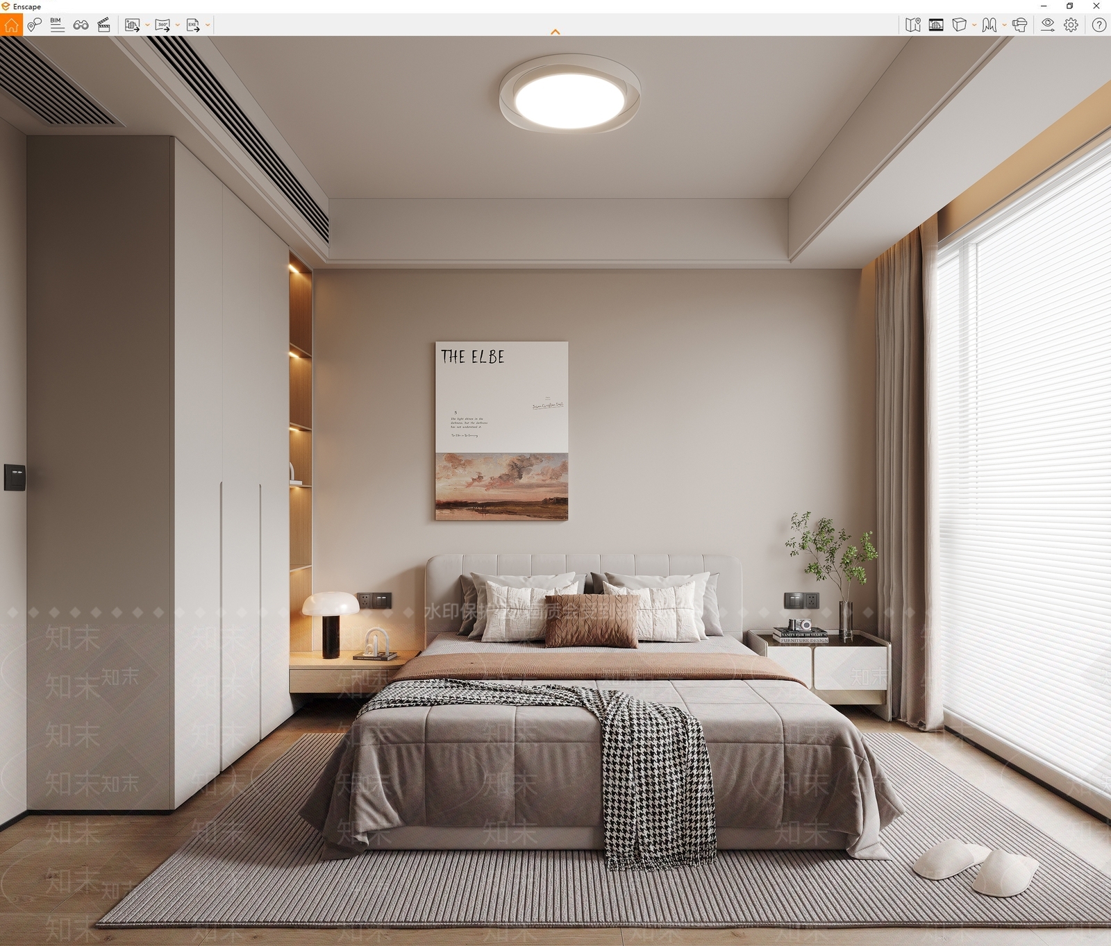 设计感挂画挂画SU模型下载【ID:1227514598】