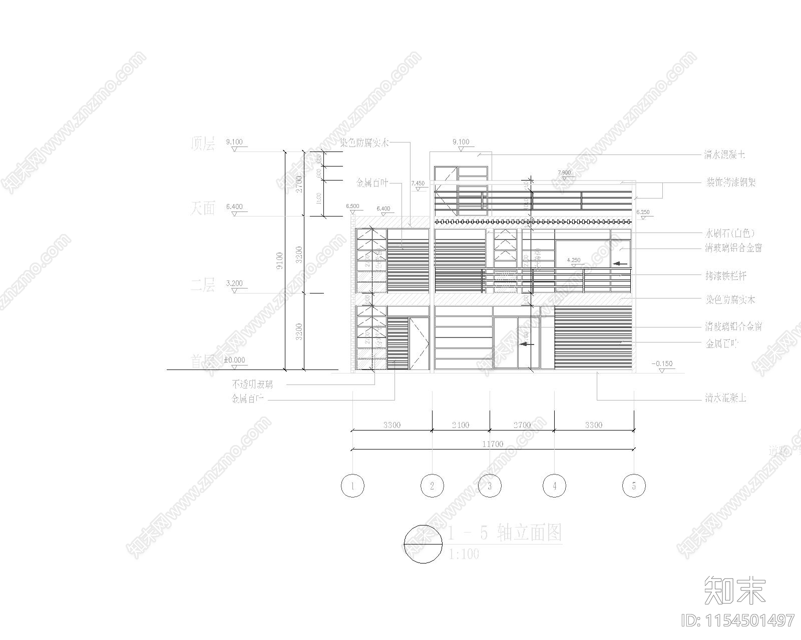 A型平面图快cad施工图下载【ID:1154501497】