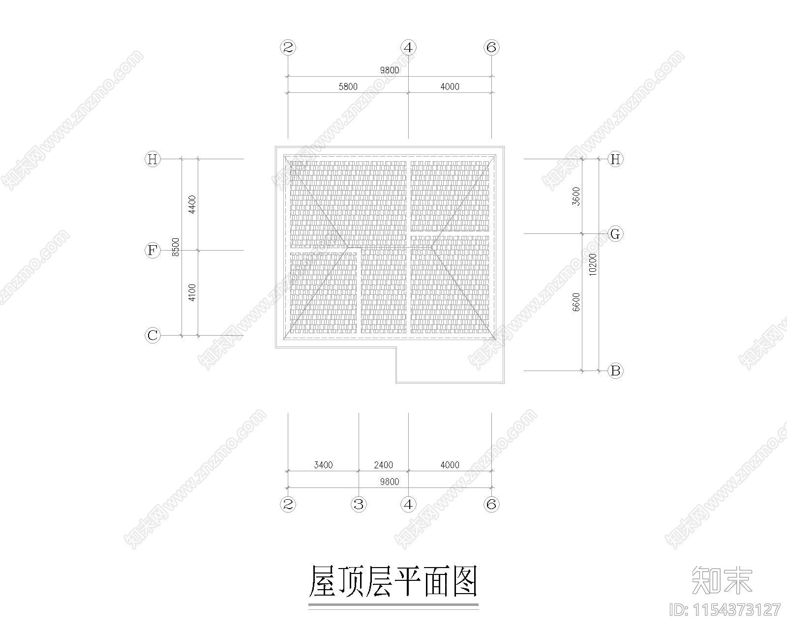 单栋小别墅建筑图cad施工图下载【ID:1154373127】