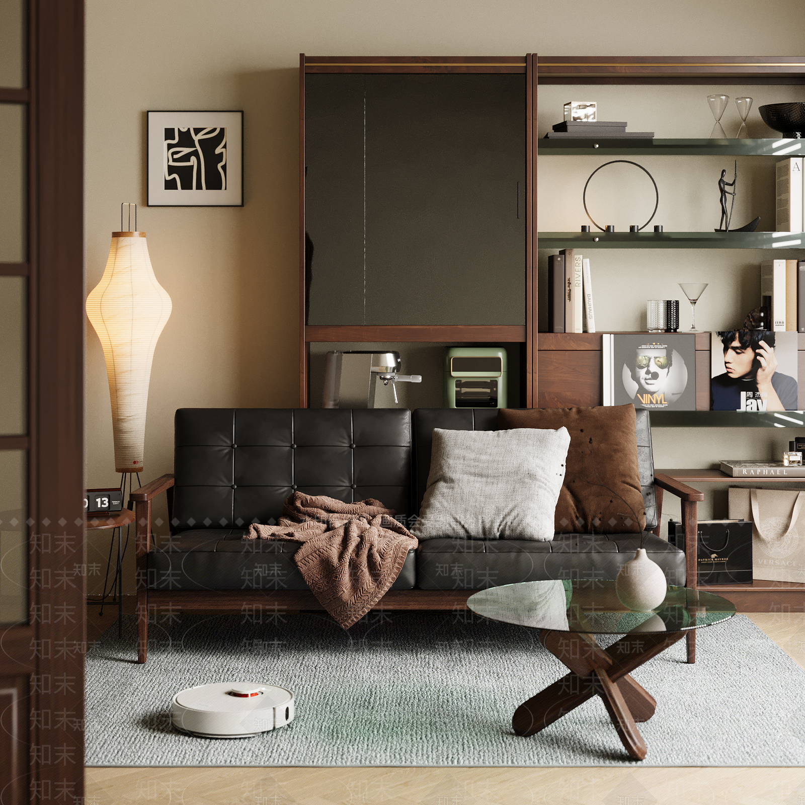 美式沙发组合3D模型下载【ID:1154374481】