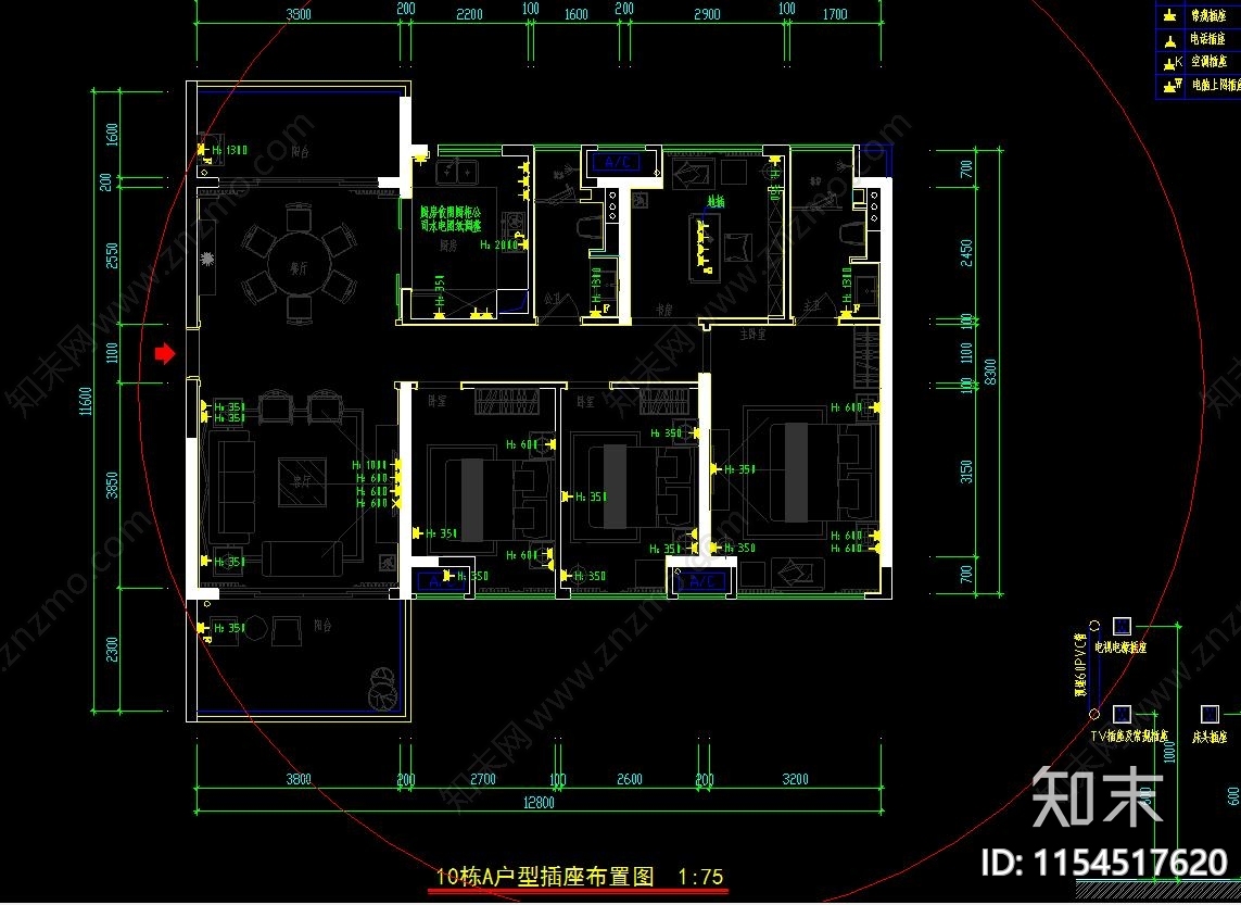 家装cad施工图下载【ID:1154517620】