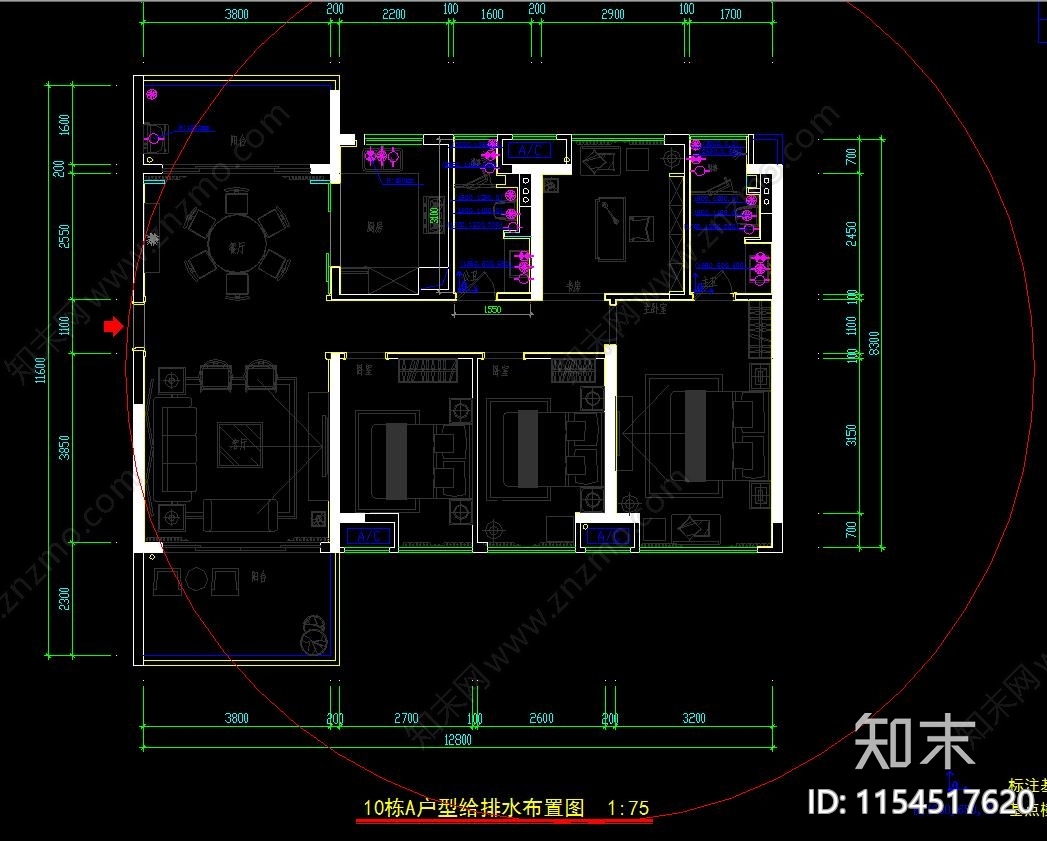 家装cad施工图下载【ID:1154517620】