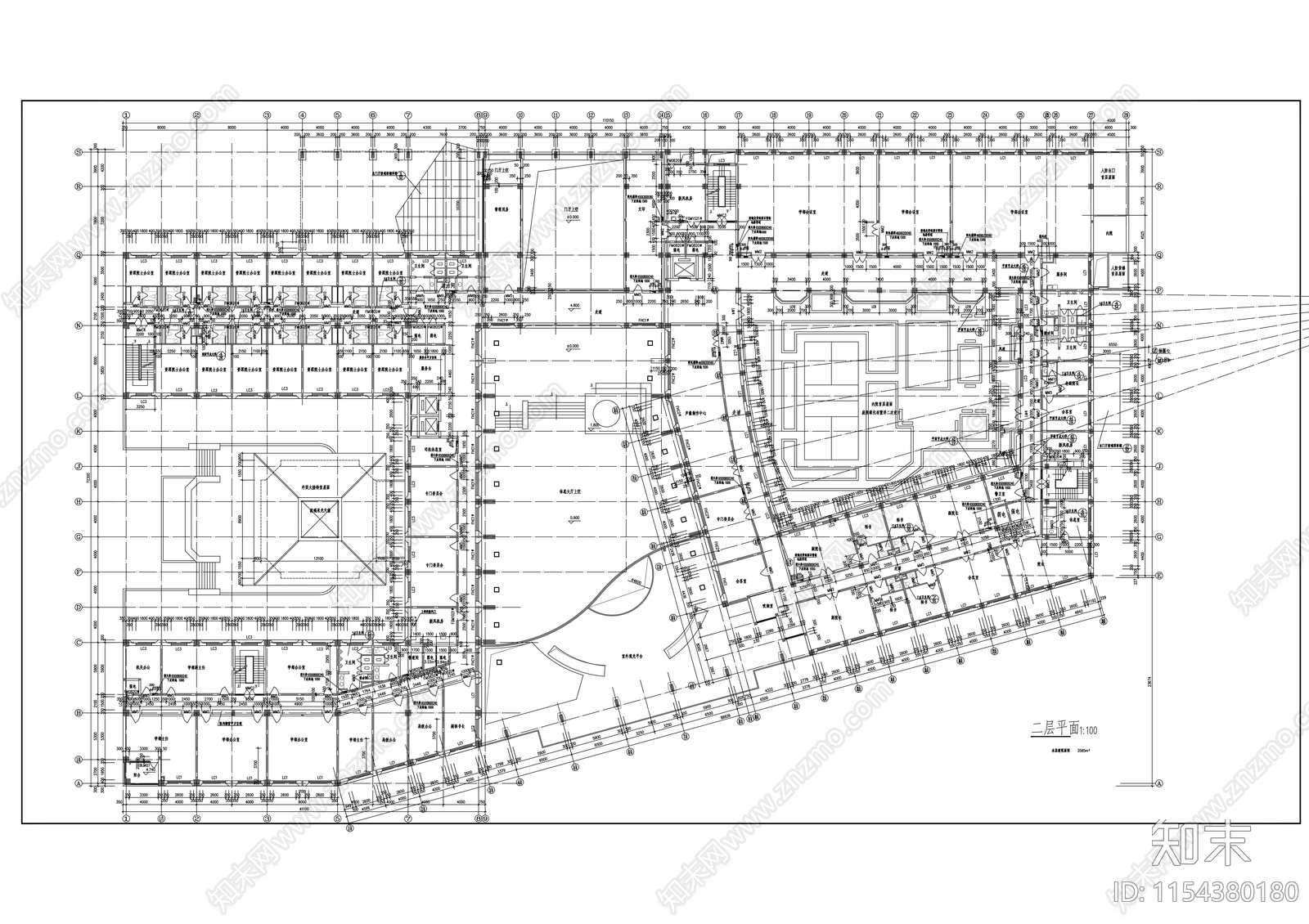 大学五层综合办公楼施工图下载【ID:1154380180】