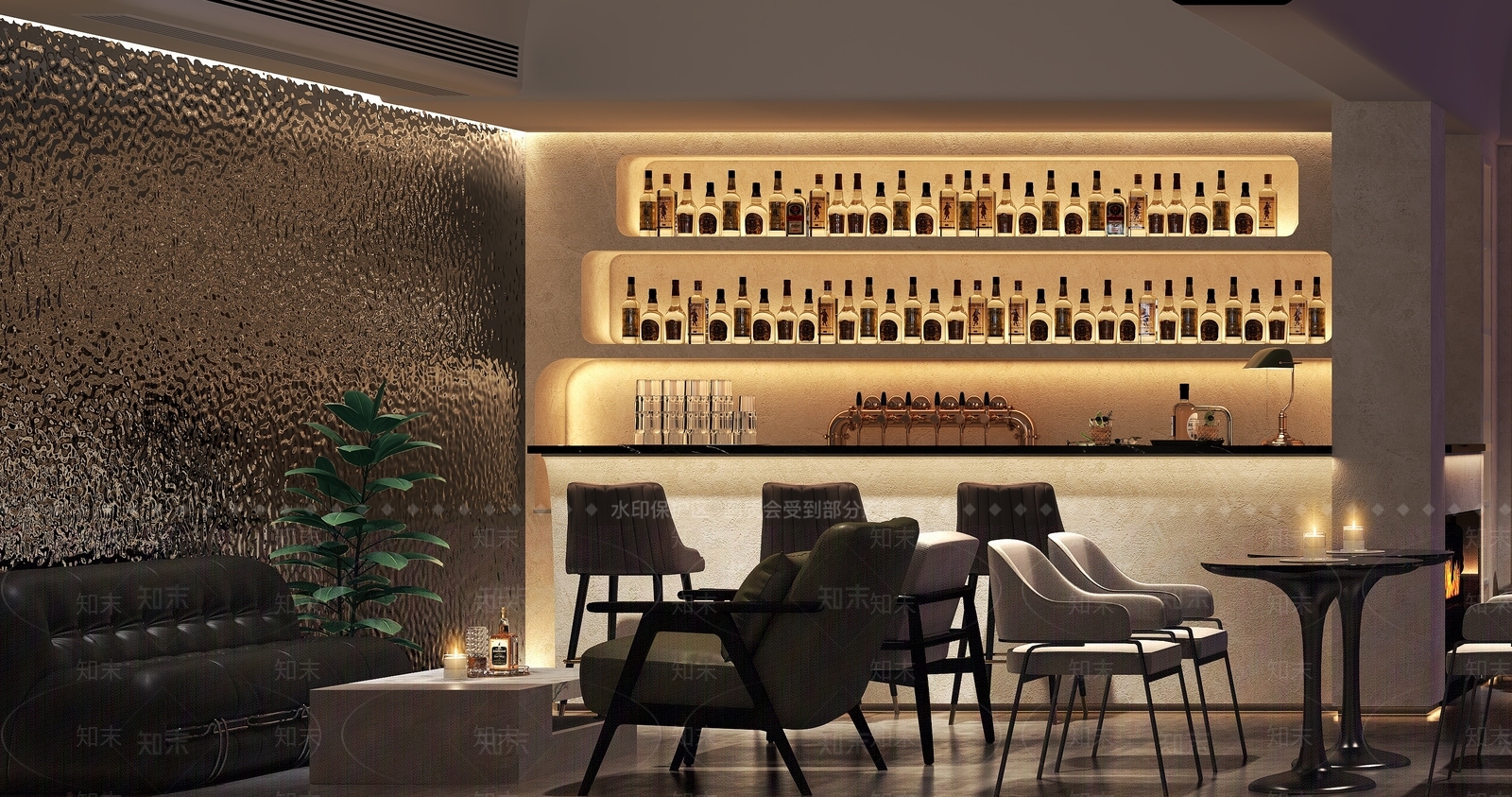 现代酒吧3D模型下载【ID:1154381941】