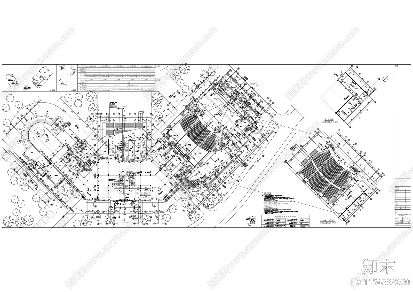 现代风格多层高校教学楼建筑cad施工图下载【ID:1154382060】