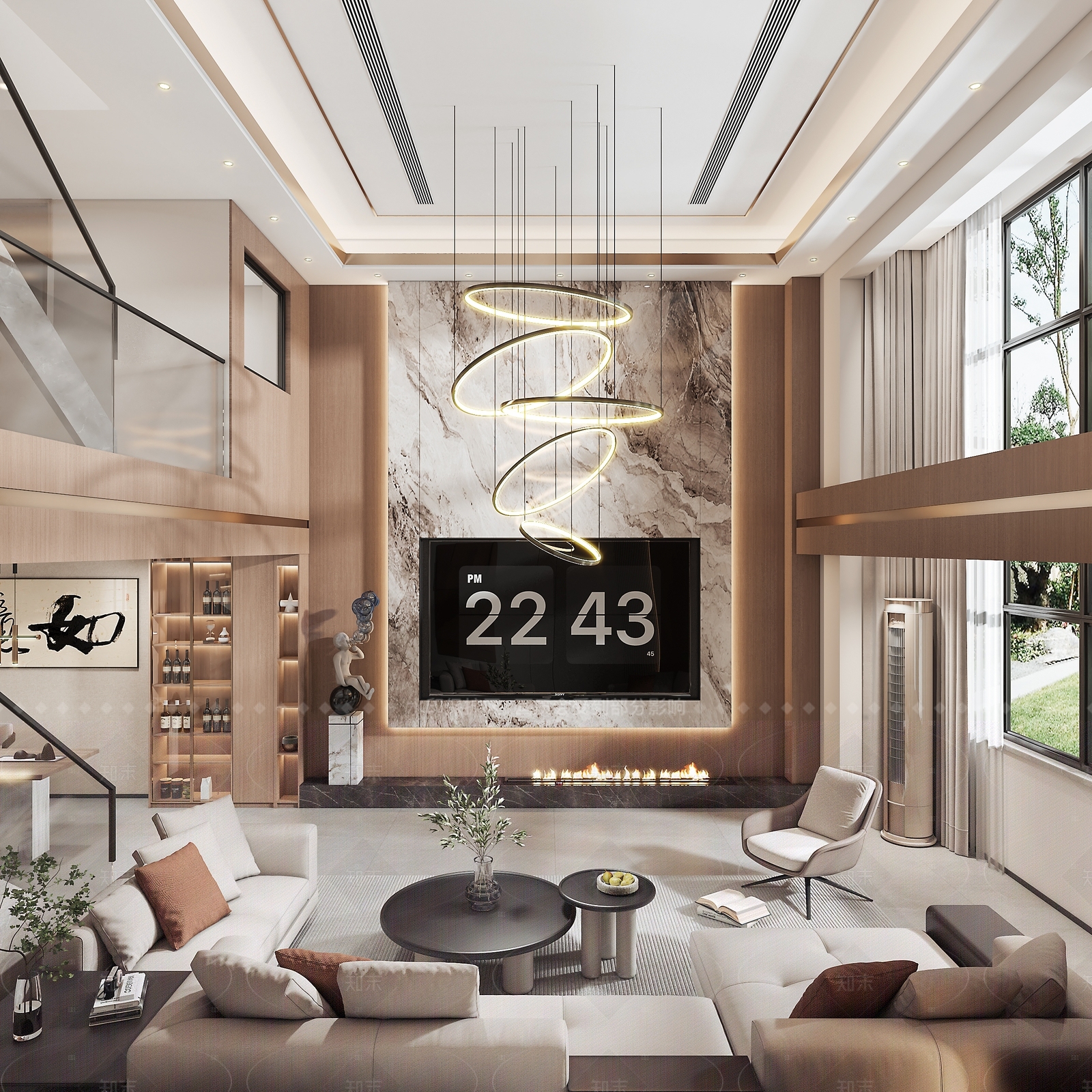 现代茶馆3D模型下载【ID:1214321964】