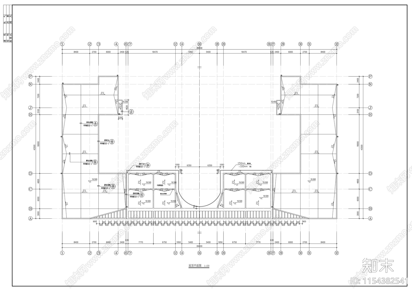 学校建筑cad施工图下载【ID:1154382541】