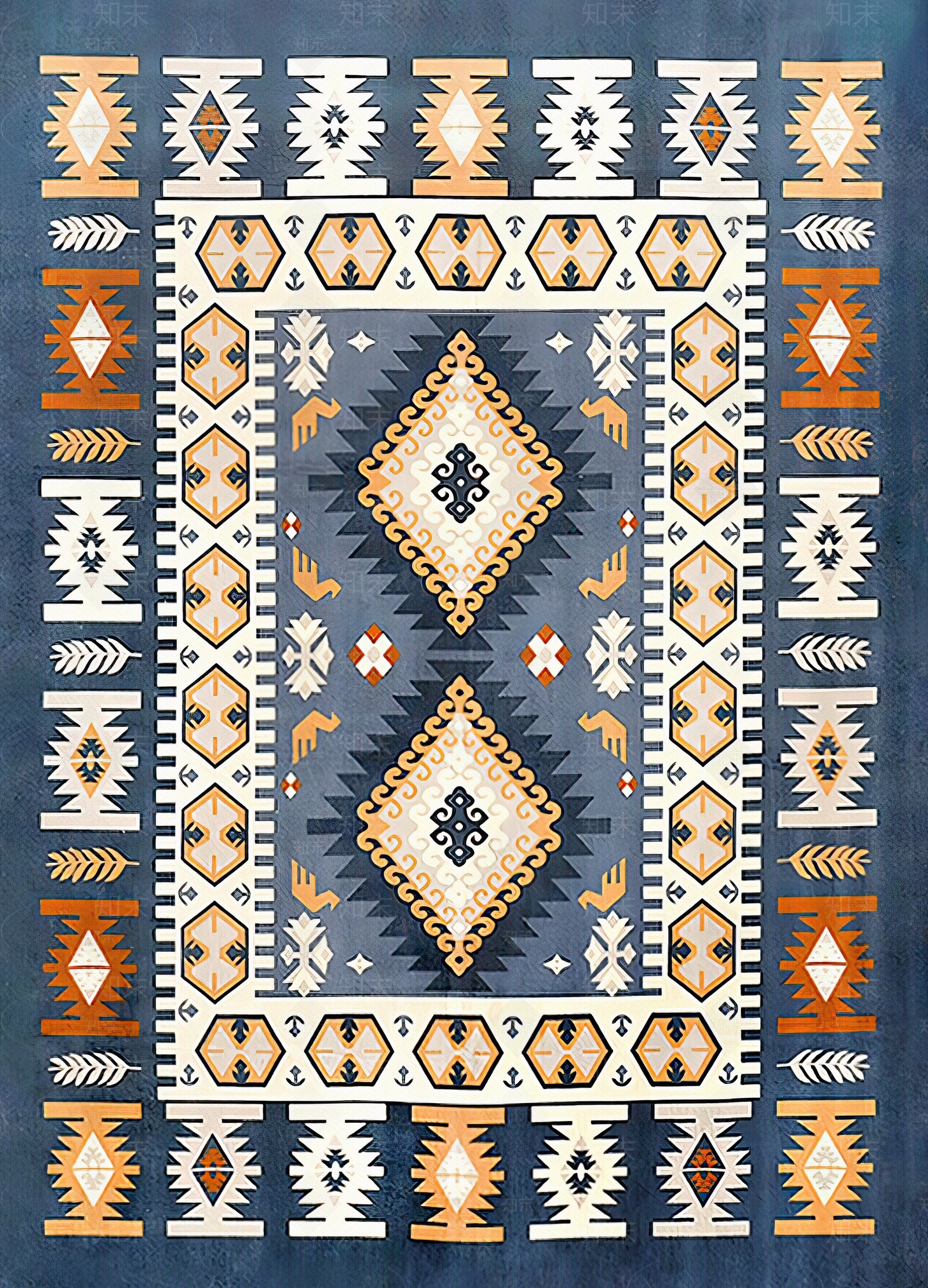 地中海地毯客厅贴图下载【ID:1154387201】