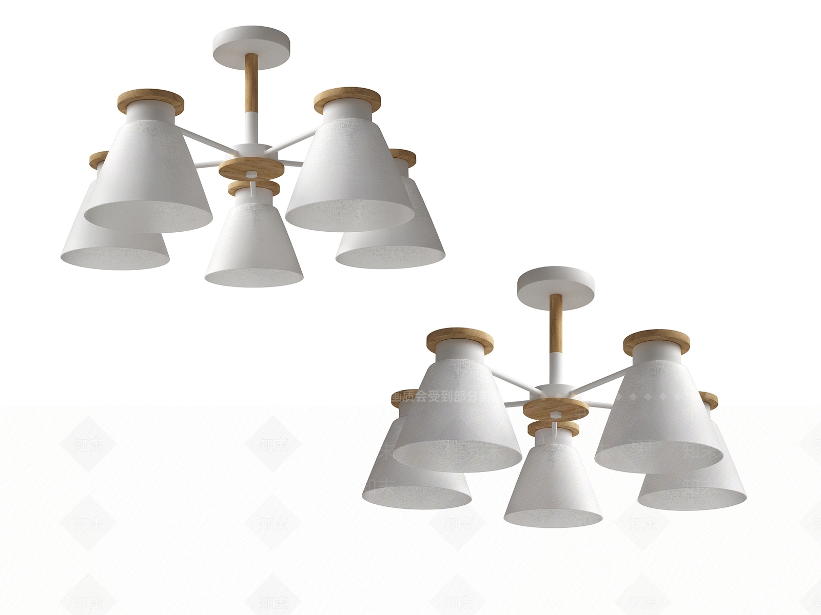 北欧简约吊灯3D模型下载【ID:1154387573】
