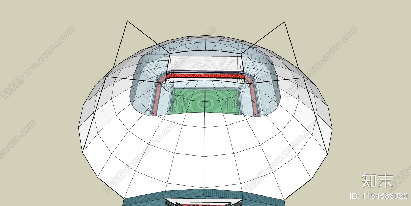 现代体育建筑SU模型下载【ID:1154388020】