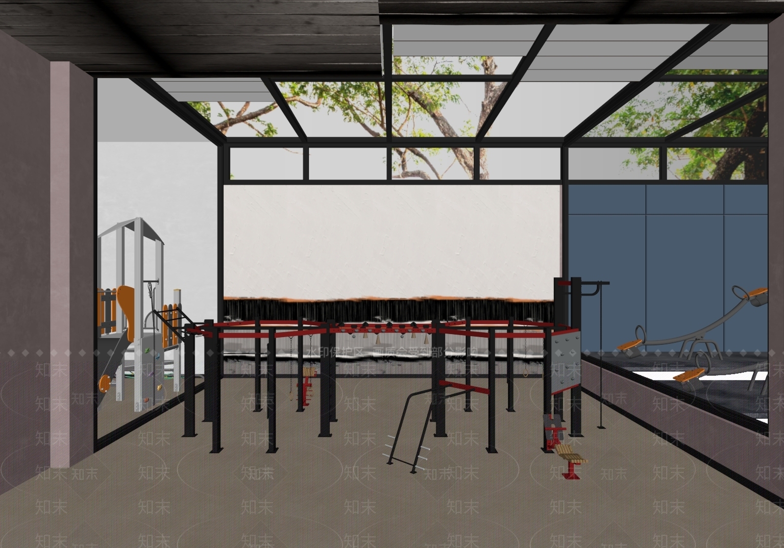 现代儿童玩具房SU模型下载【ID:1154396974】
