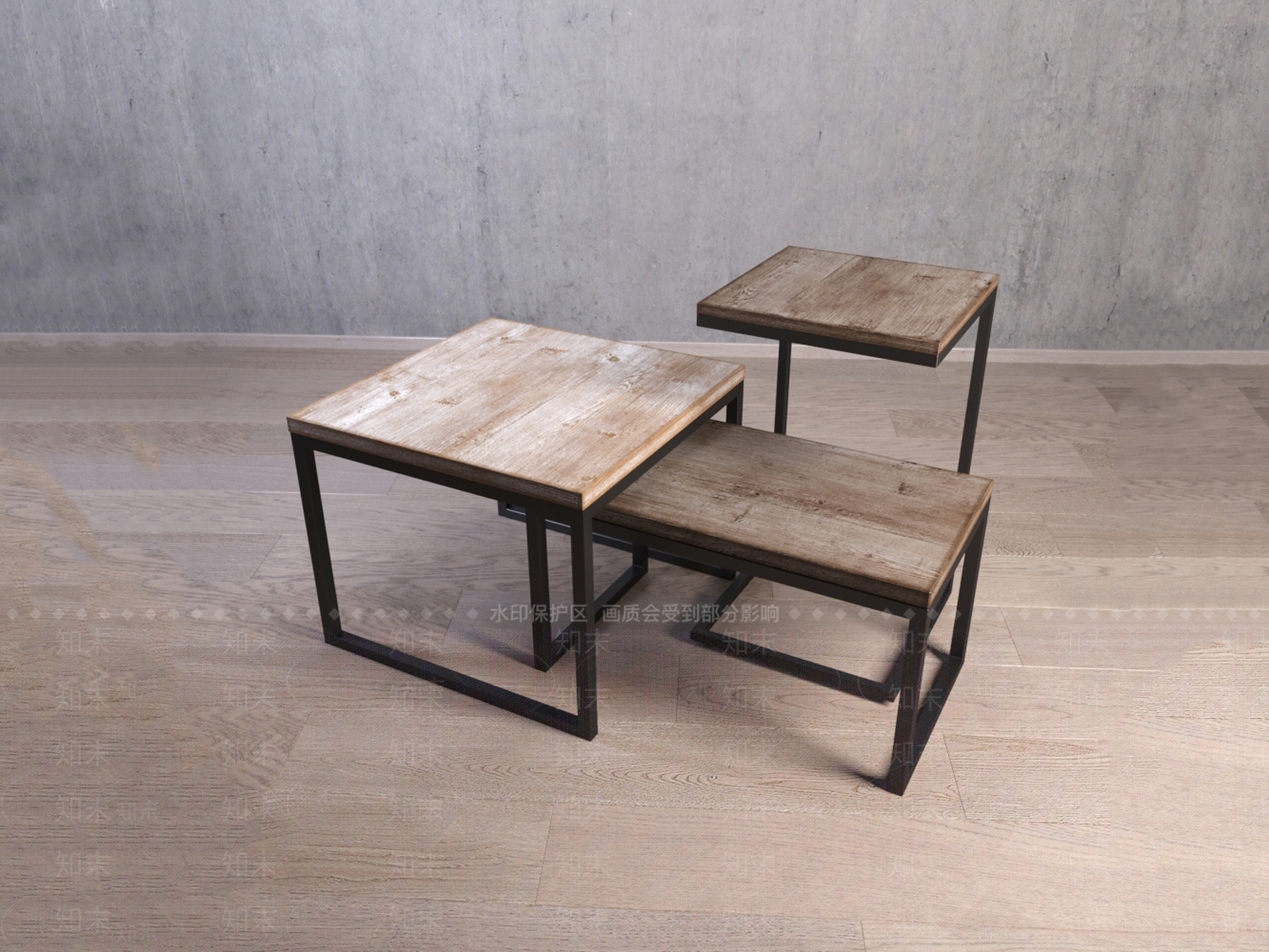 工业风展示台3D模型下载【ID:1154398404】