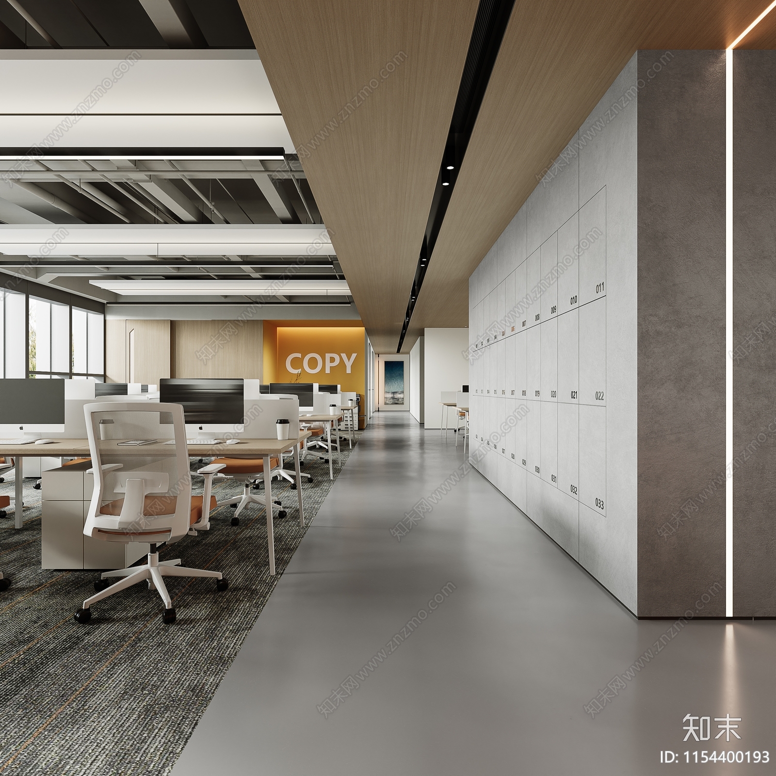 现代办公大厅3D模型下载【ID:1214322288】