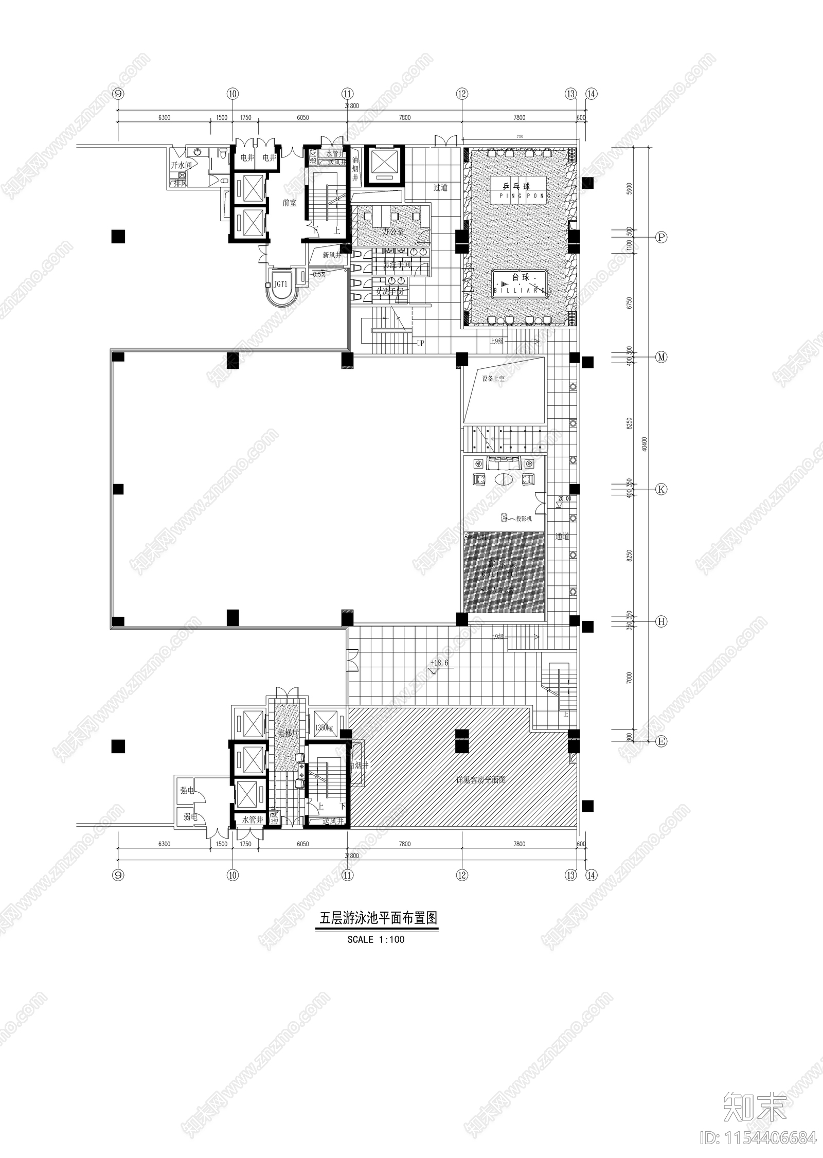 重庆五星级大酒店装饰工程图cad施工图下载【ID:1154406684】