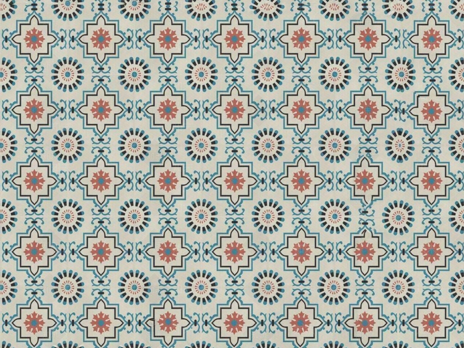 无缝复古几何花纹布纹花砖壁纸贴图下载【ID:1154410917】