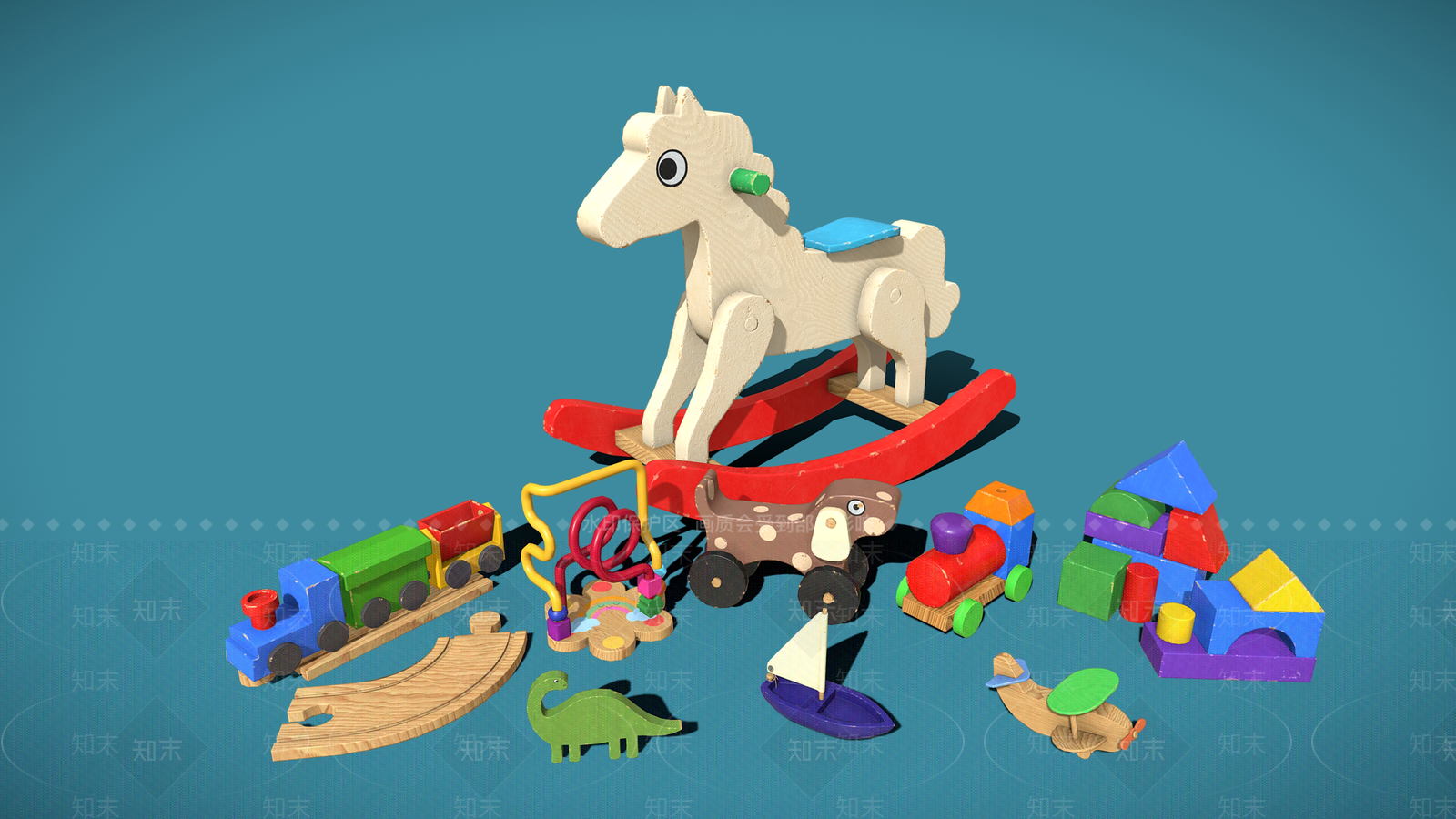 木马3D模型下载【ID:1154413387】