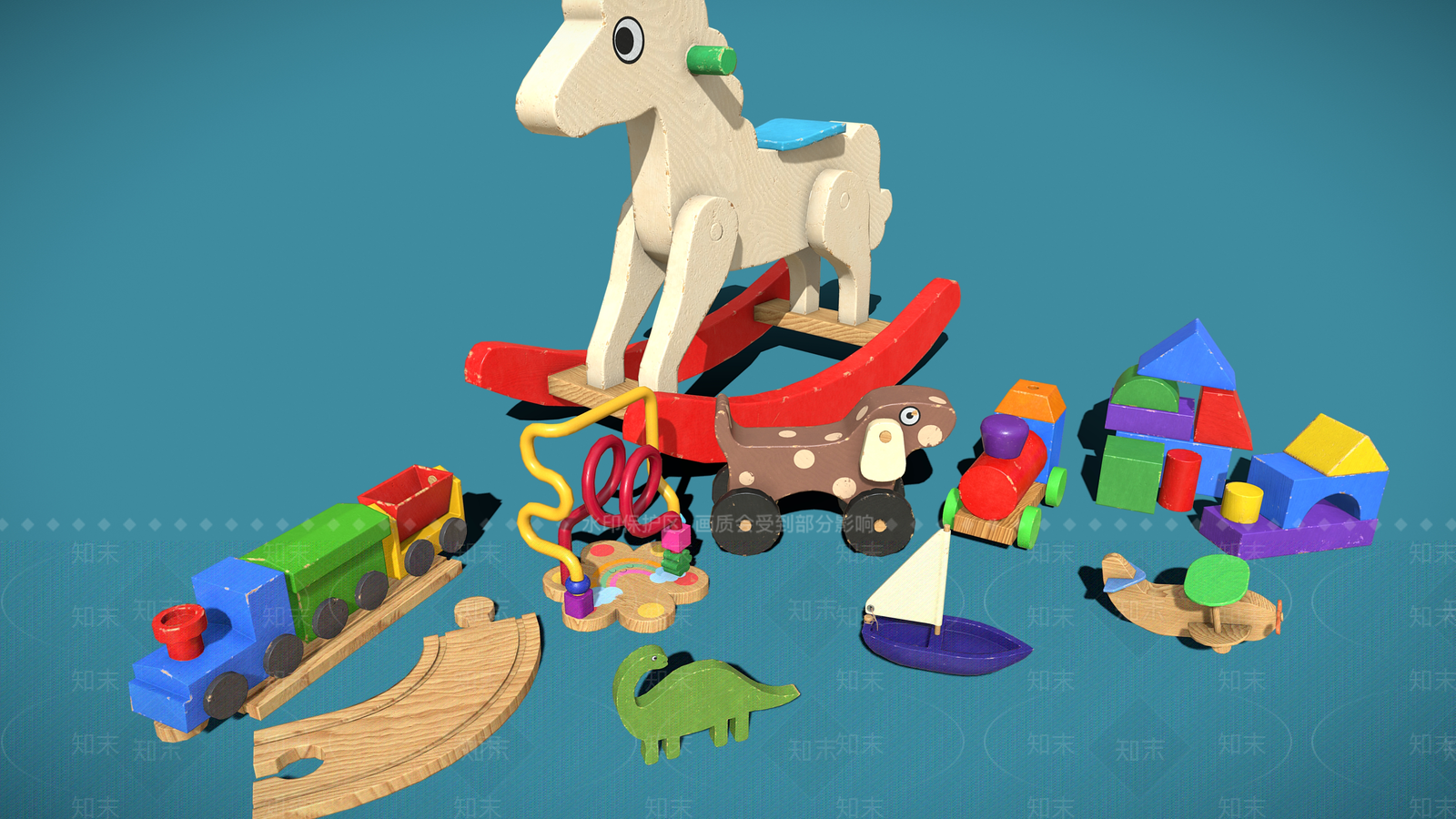 木马3D模型下载【ID:1154413387】