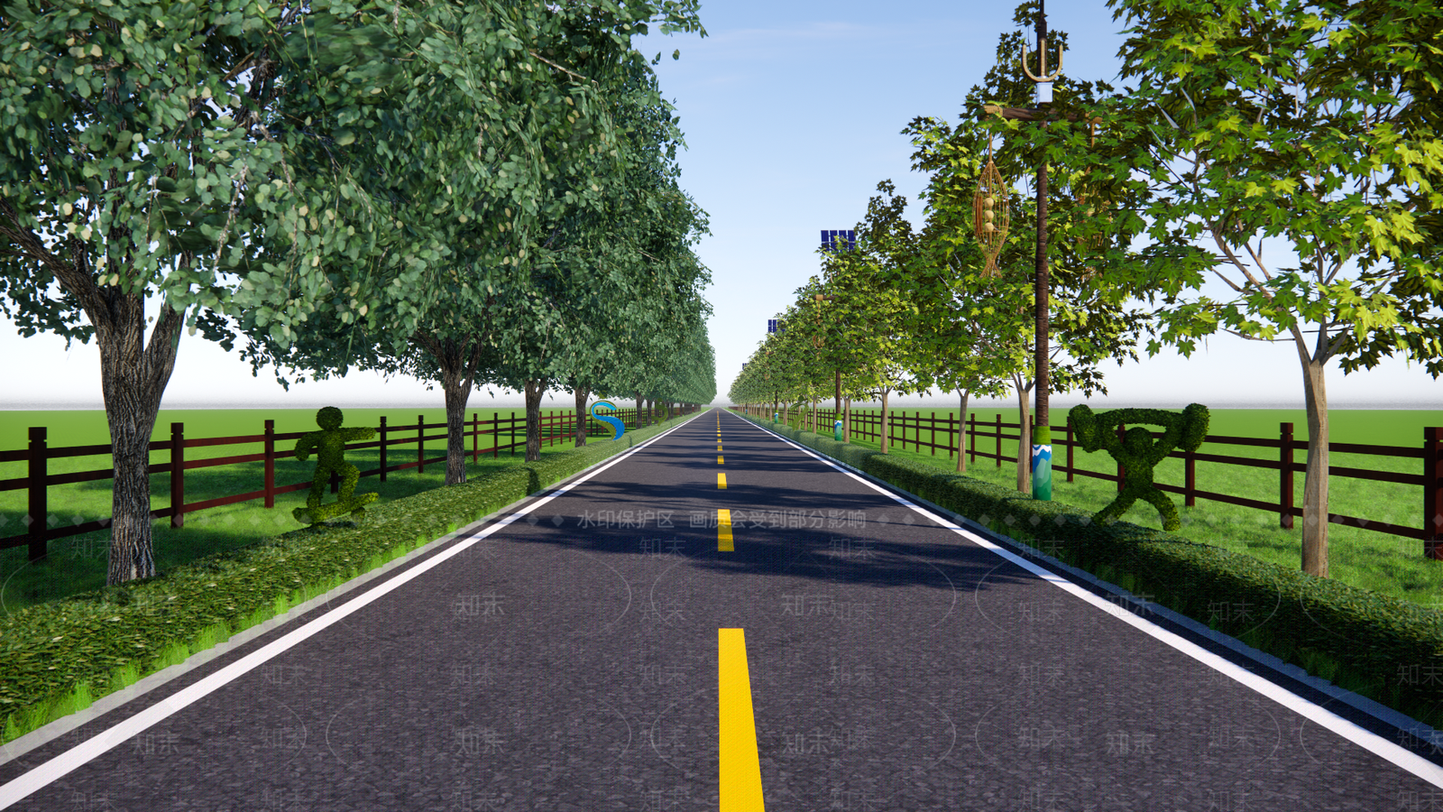 现代道路SU模型草图