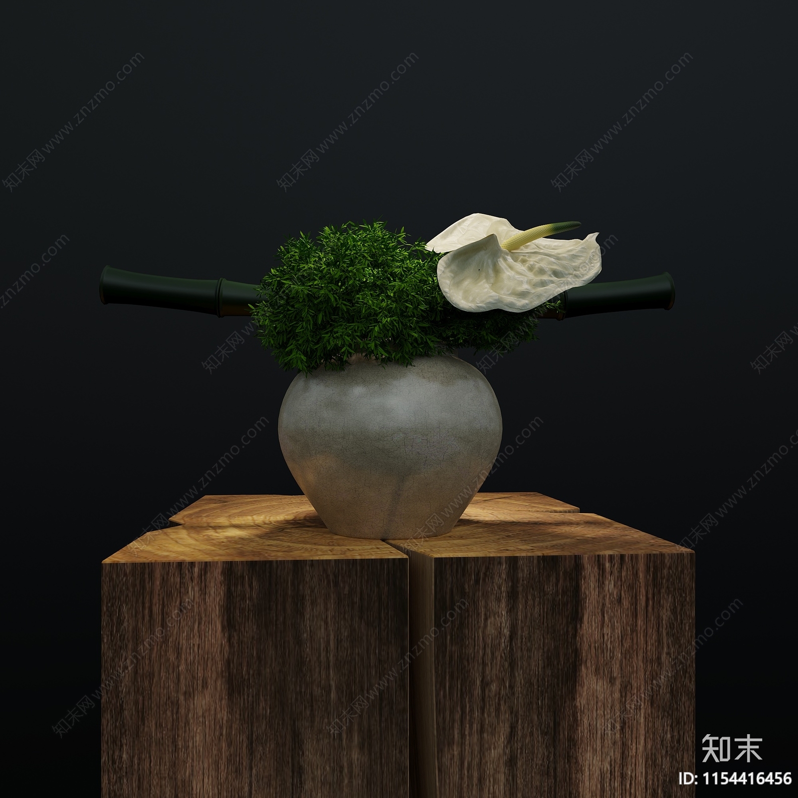 花艺3D模型下载【ID:1154416456】