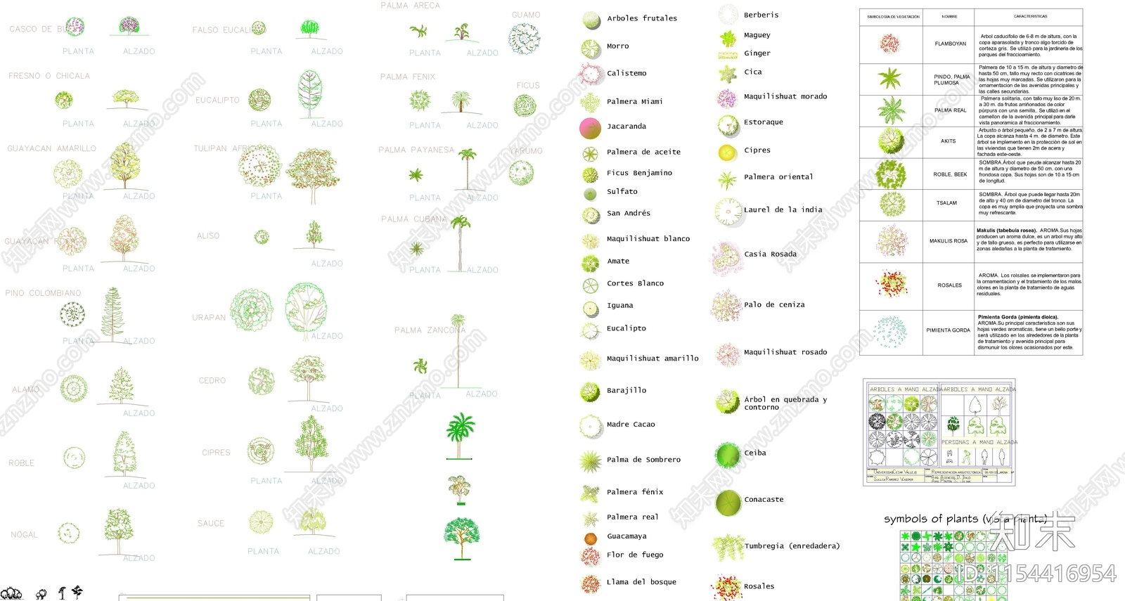 2024炫彩植物图库cad施工图下载【ID:1154416954】