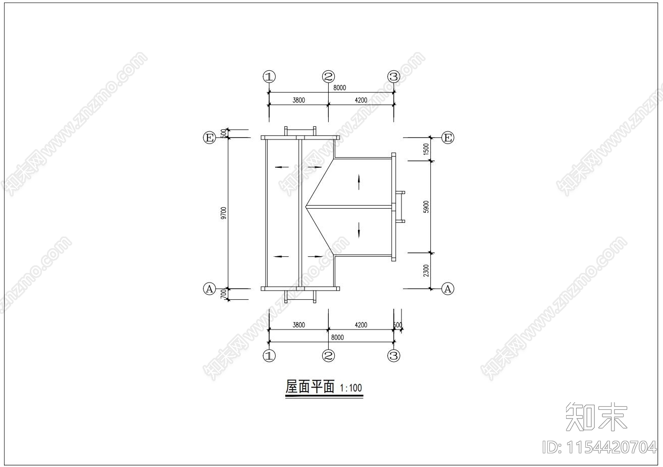 2层别墅cad施工图下载【ID:1154420704】