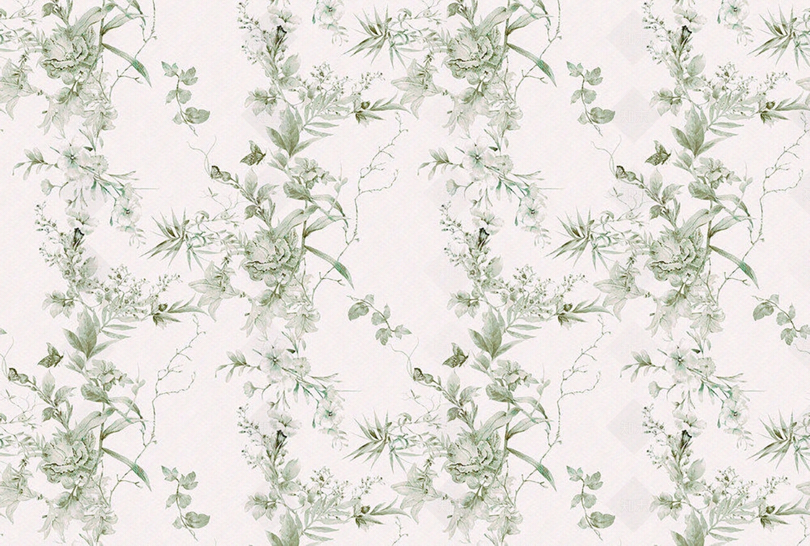 欧式碎花壁纸贴图下载【ID:1154422234】