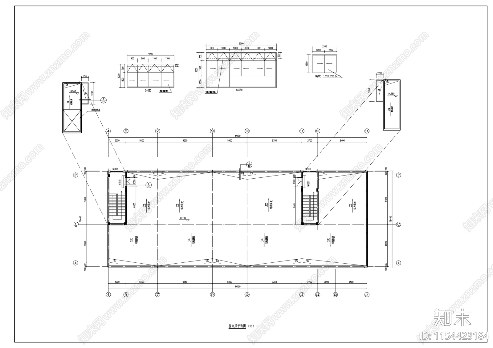 幼儿园建筑cad施工图下载【ID:1154423184】