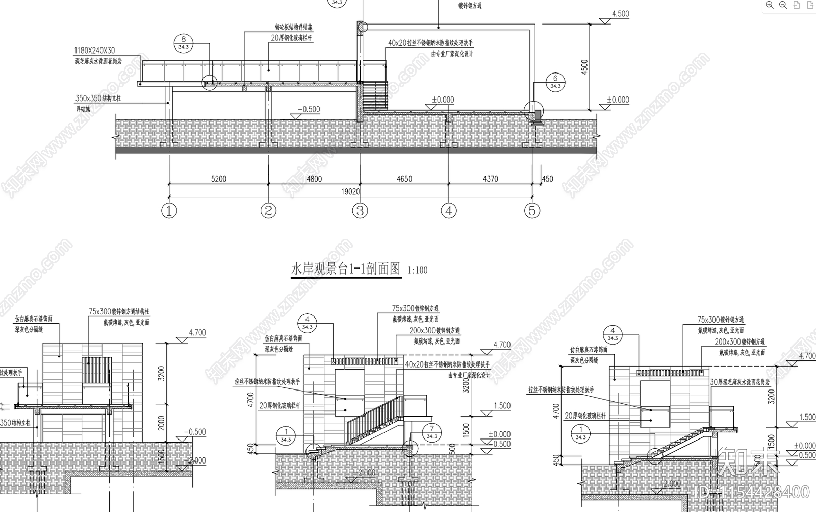 杭州融信万科古翠隐秀大区园建筑施工图下载【ID:1154428400】