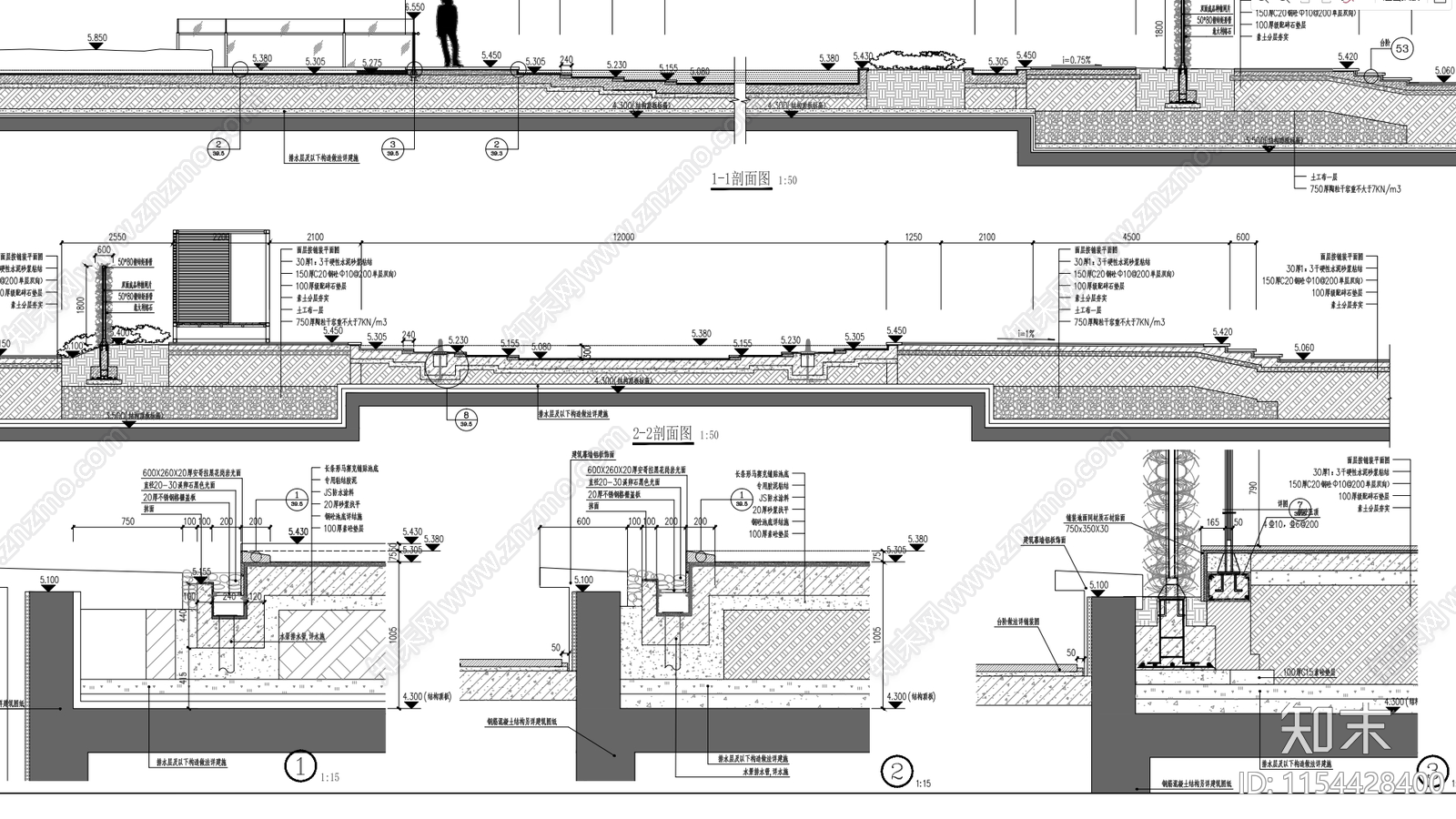 杭州融信万科古翠隐秀大区园建筑施工图下载【ID:1154428400】