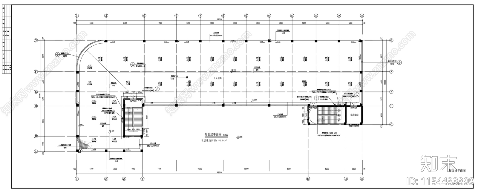 三层9班现代简约风格幼儿园建施图cad施工图下载【ID:1154433399】