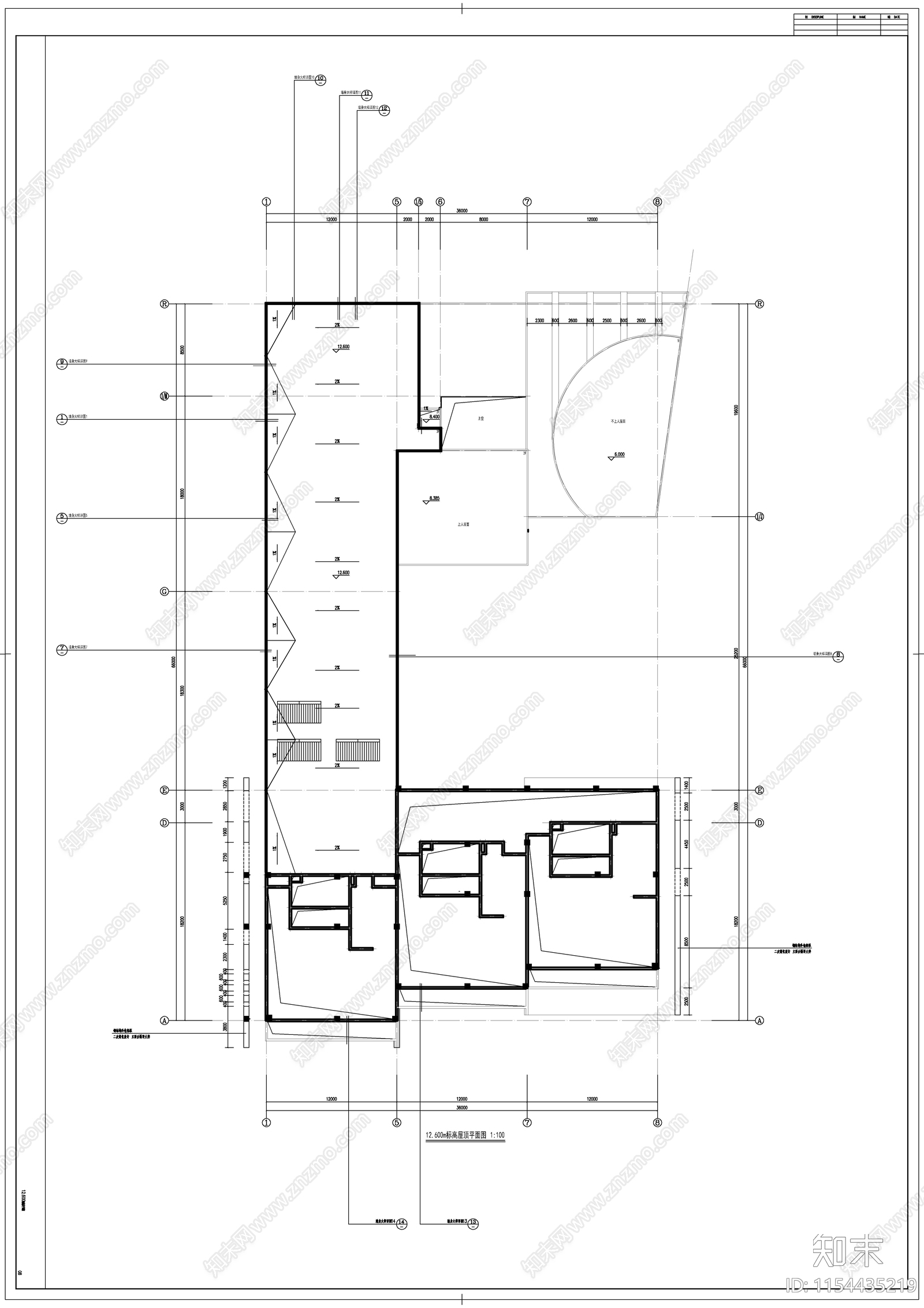 幼儿园主楼建施图cad施工图下载【ID:1154435219】