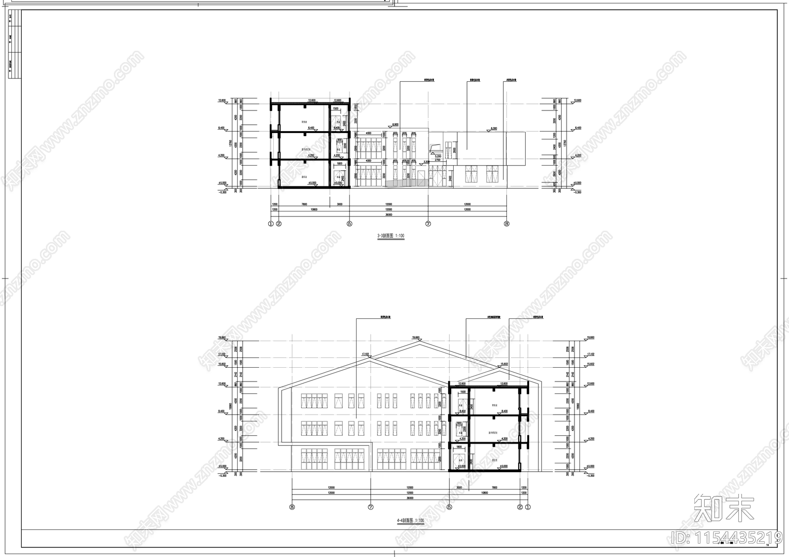 幼儿园主楼建施图cad施工图下载【ID:1154435219】