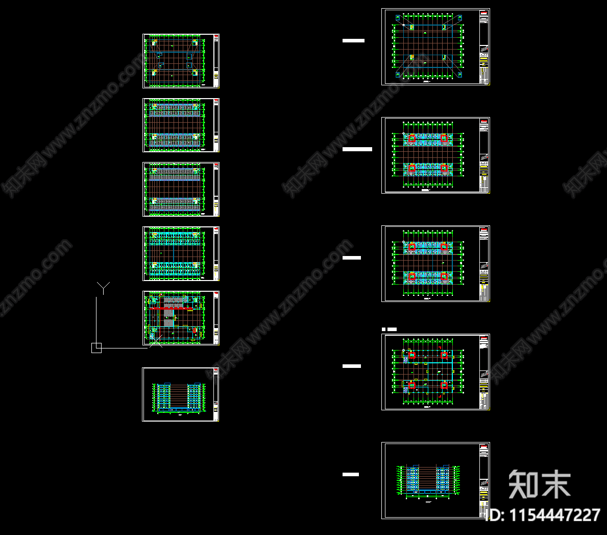 现代工厂配套宿舍食堂施工图下载【ID:1154447227】