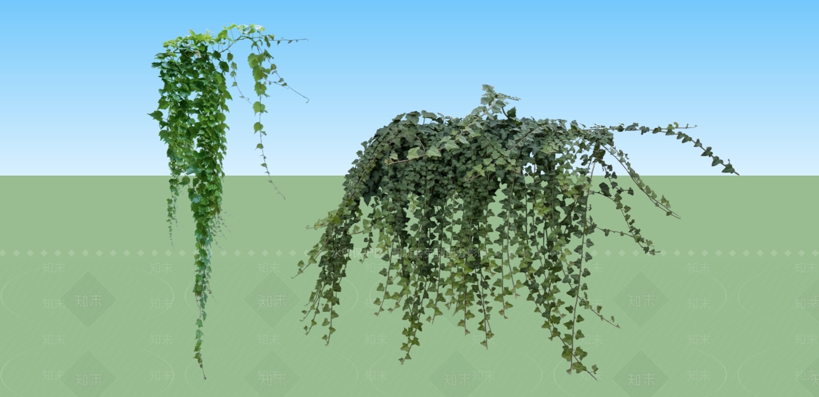 2D绿色植物SU模型下载【ID:1154450774】