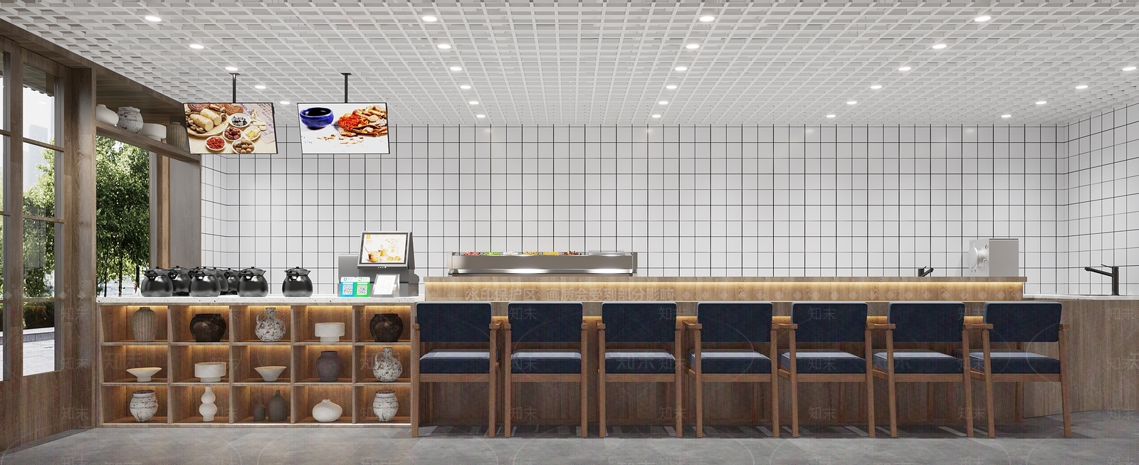 新中式奶茶店3D模型下载【ID:1154457221】