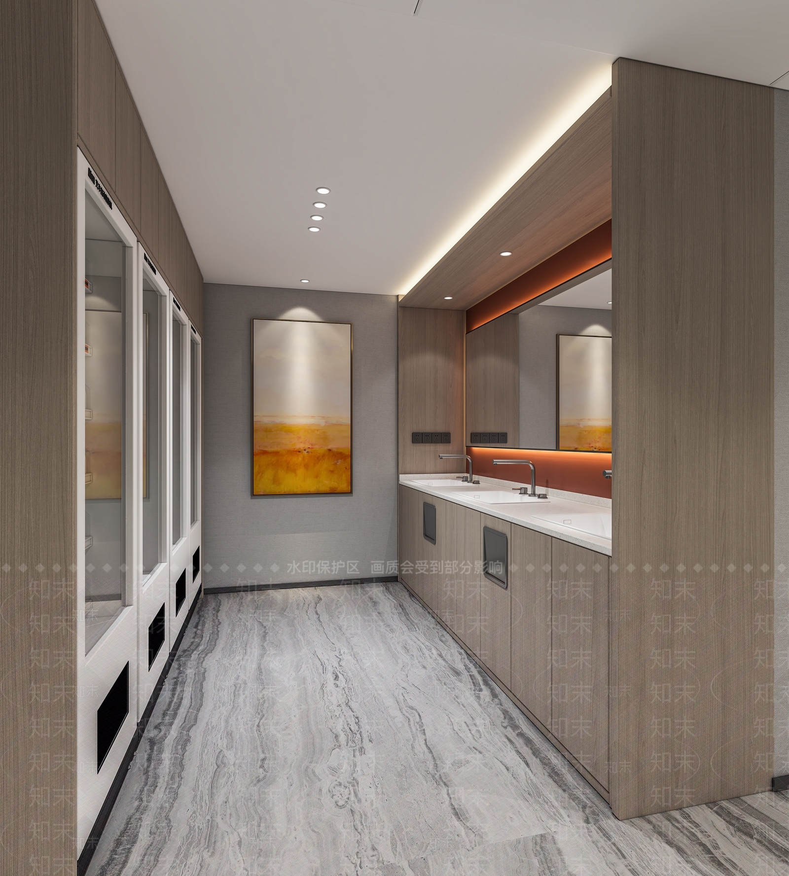 现代茶水间3D模型下载【ID:1154457327】