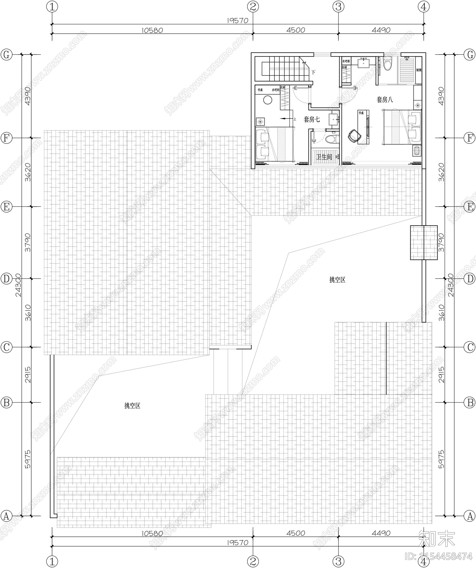 乡村自建四合院平面图施工图下载【ID:1154458474】