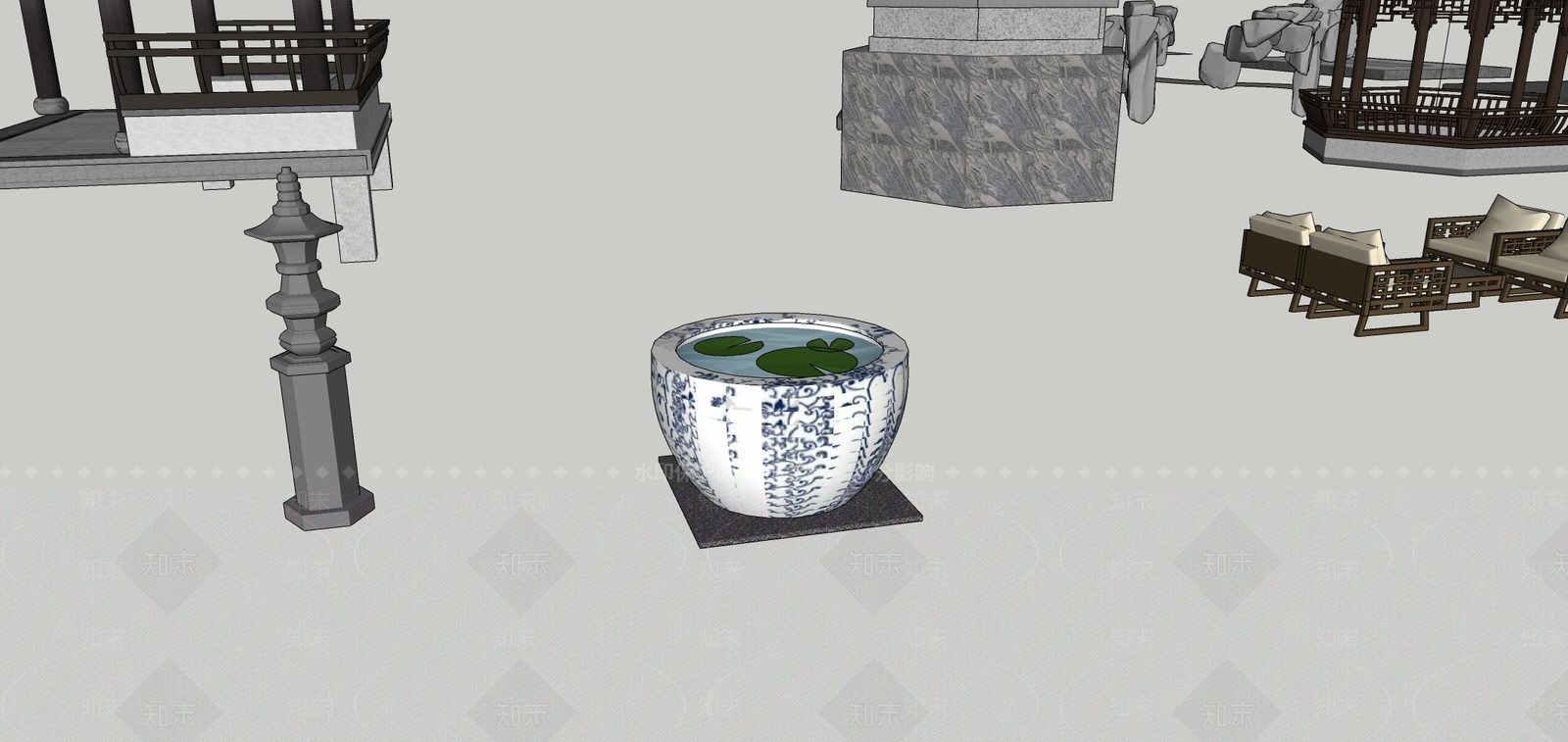 中式亭子SU模型下载【ID:1157705522】