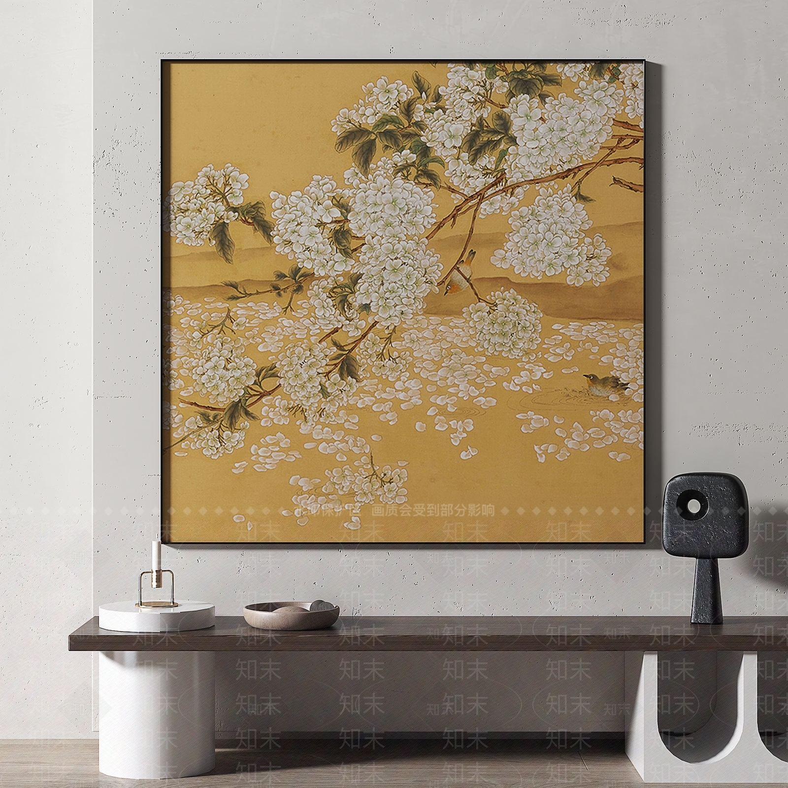 新中式中国风装饰画3D模型下载【ID:1154460743】