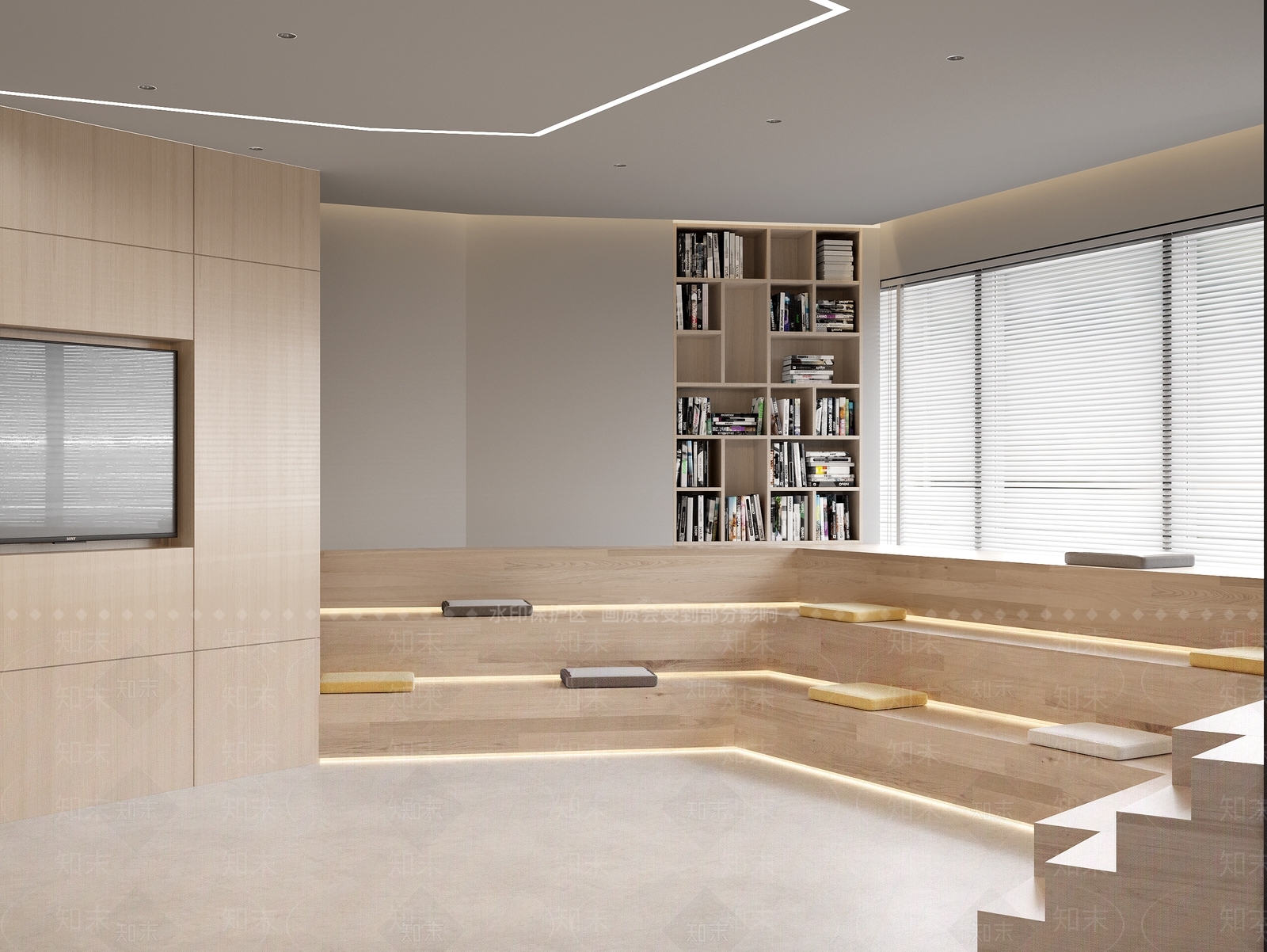 现代休闲阅读室3D模型下载【ID:1154464918】