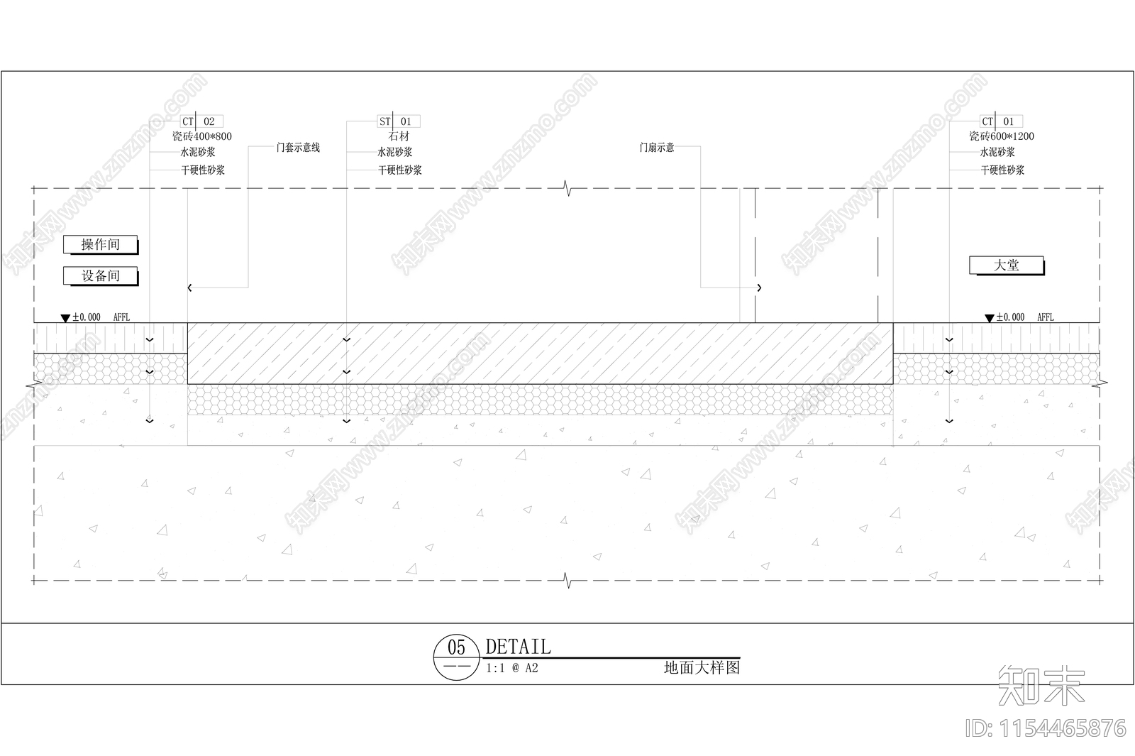 地面通用节点大样图cad施工图下载【ID:1154465876】