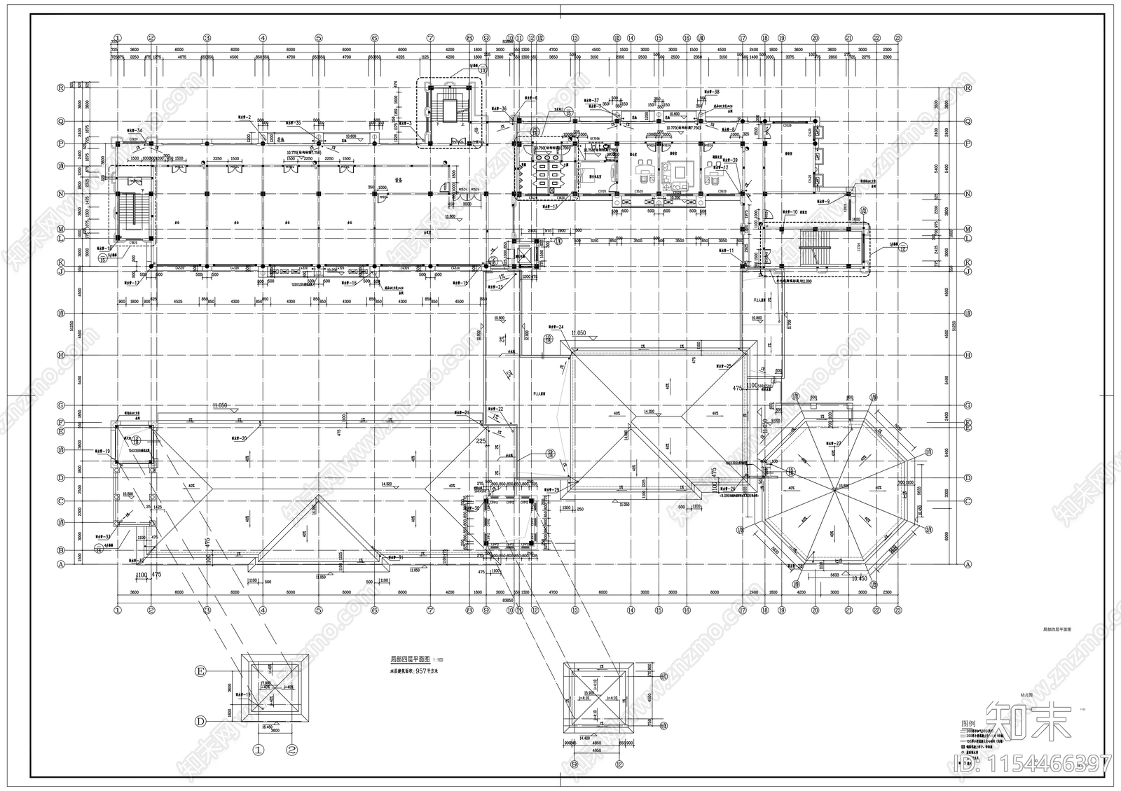 二十四班欧式幼儿园建cad施工图下载【ID:1154466397】