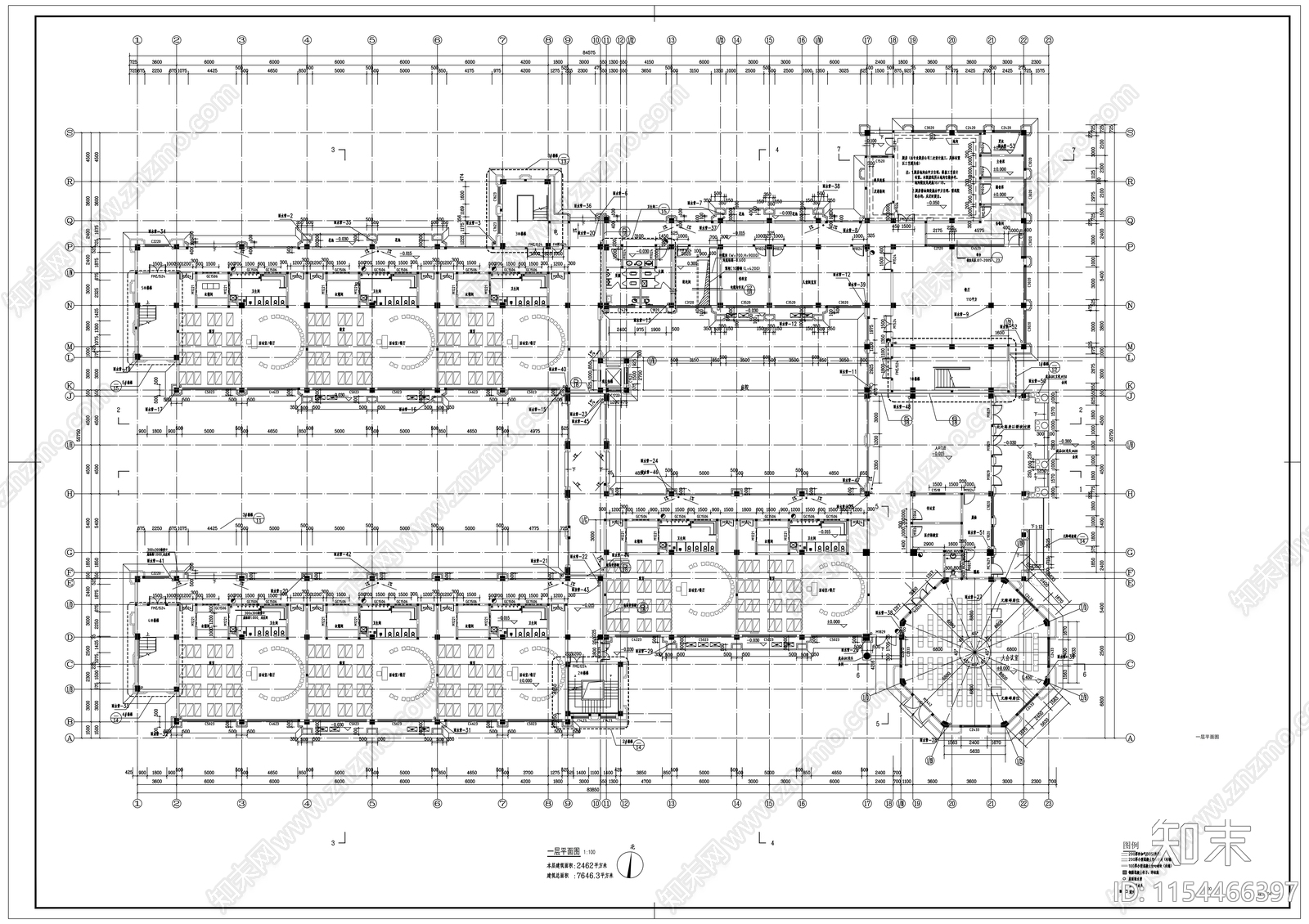 二十四班欧式幼儿园建cad施工图下载【ID:1154466397】