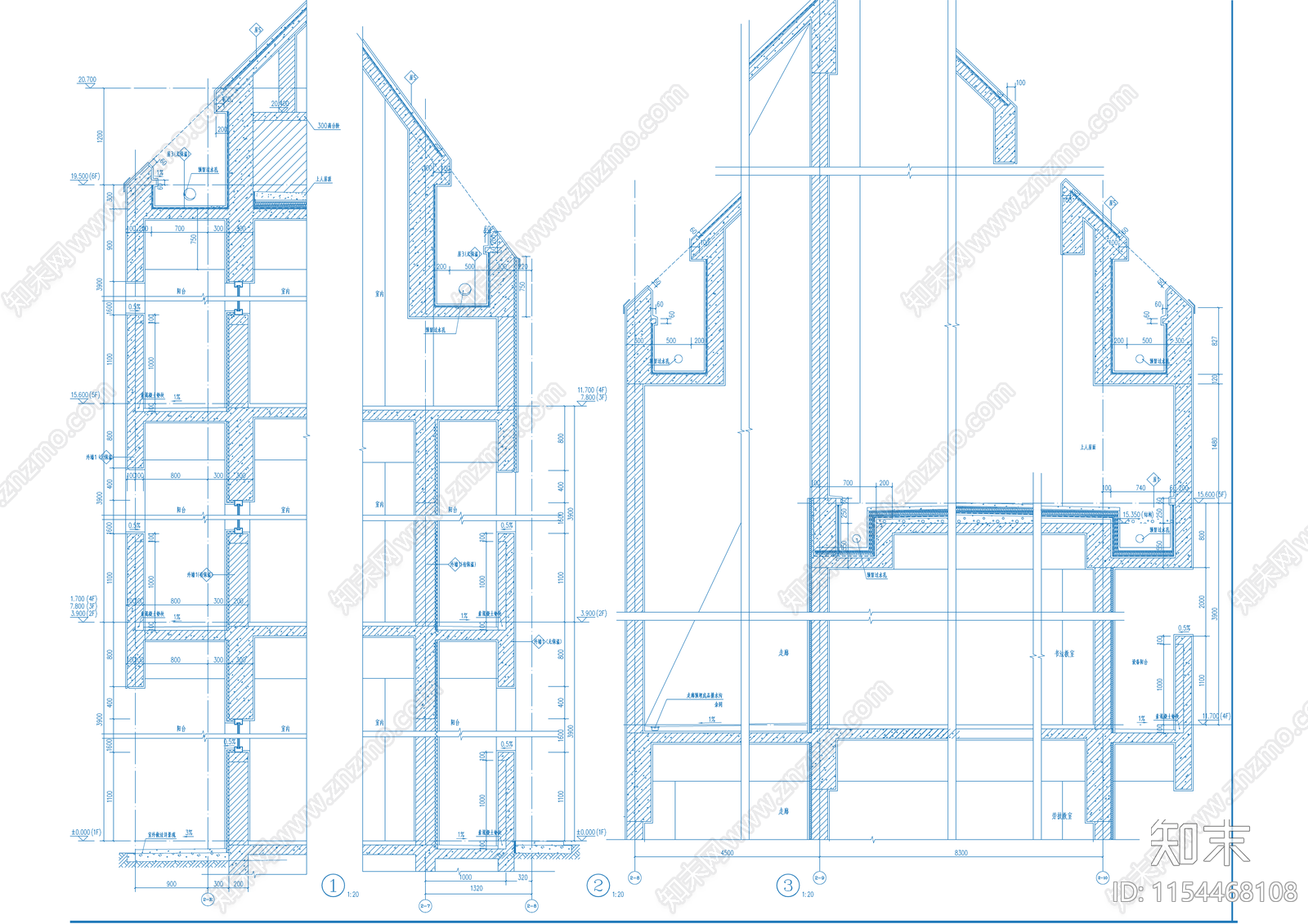 金湖附属中学拆建部分工程cad施工图下载【ID:1154468108】