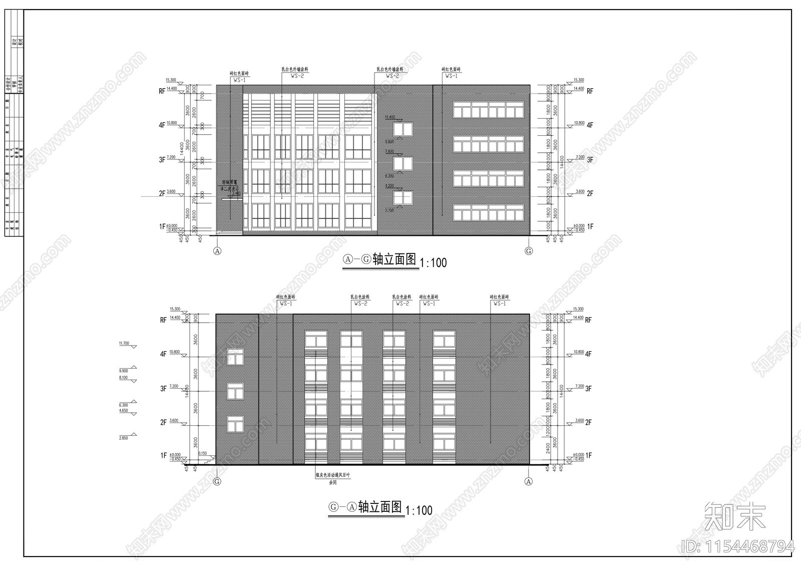 市级职业技工学cad施工图下载【ID:1154468794】