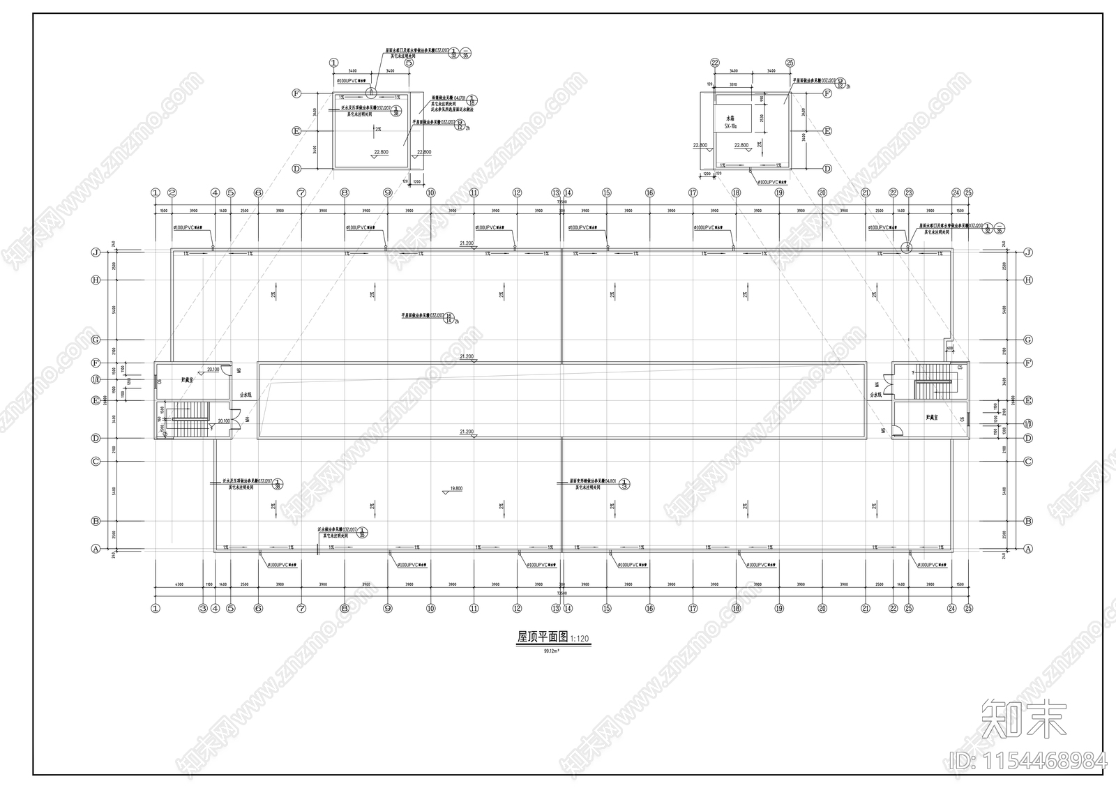 宿舍楼建筑cad施工图下载【ID:1154468984】